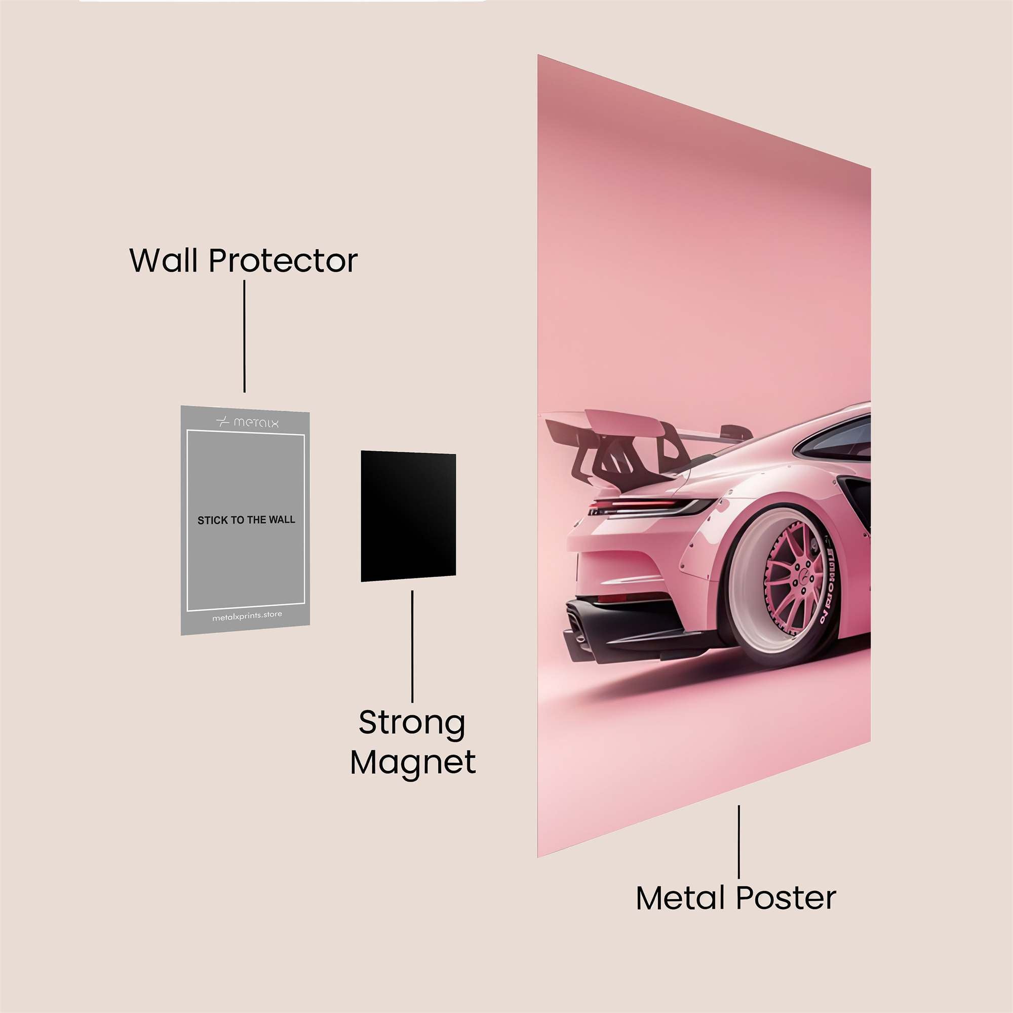 Porsche Passion Safe Wall Magnetic / M