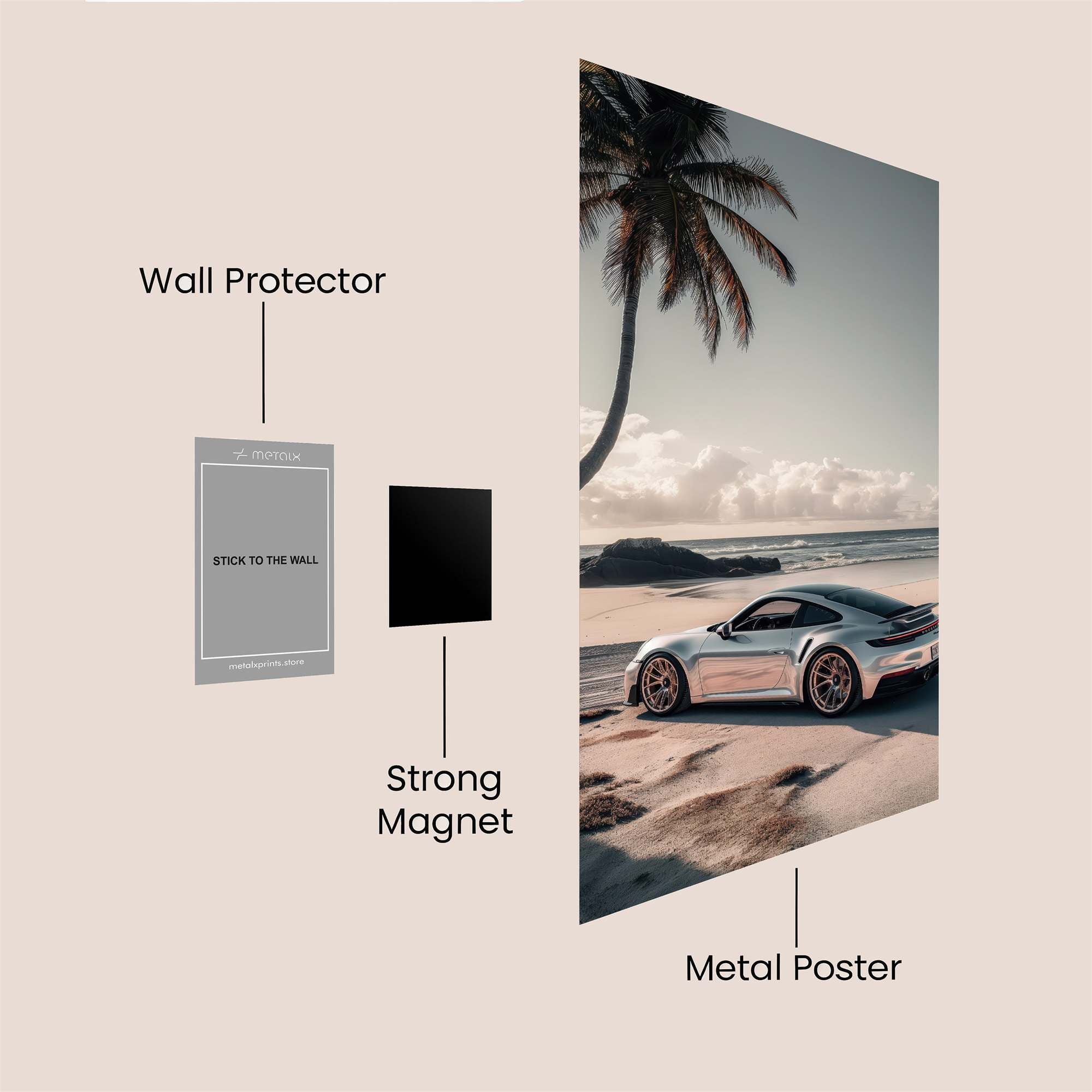 Porsche Serenity Safe Wall Magnetic / M