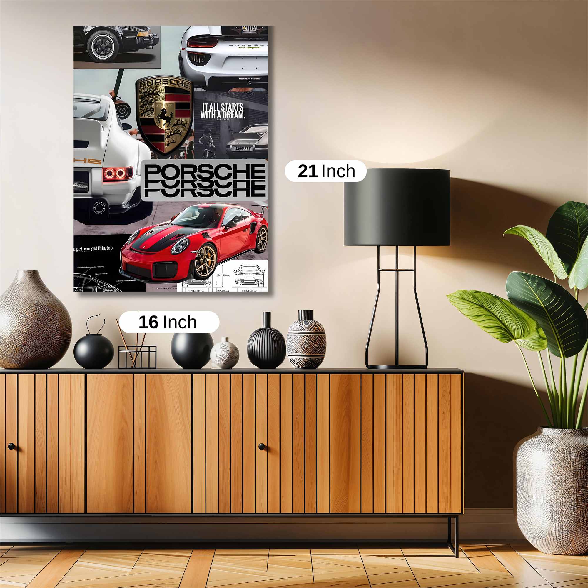Porsche Passion Safe Wall Magnetic / M
