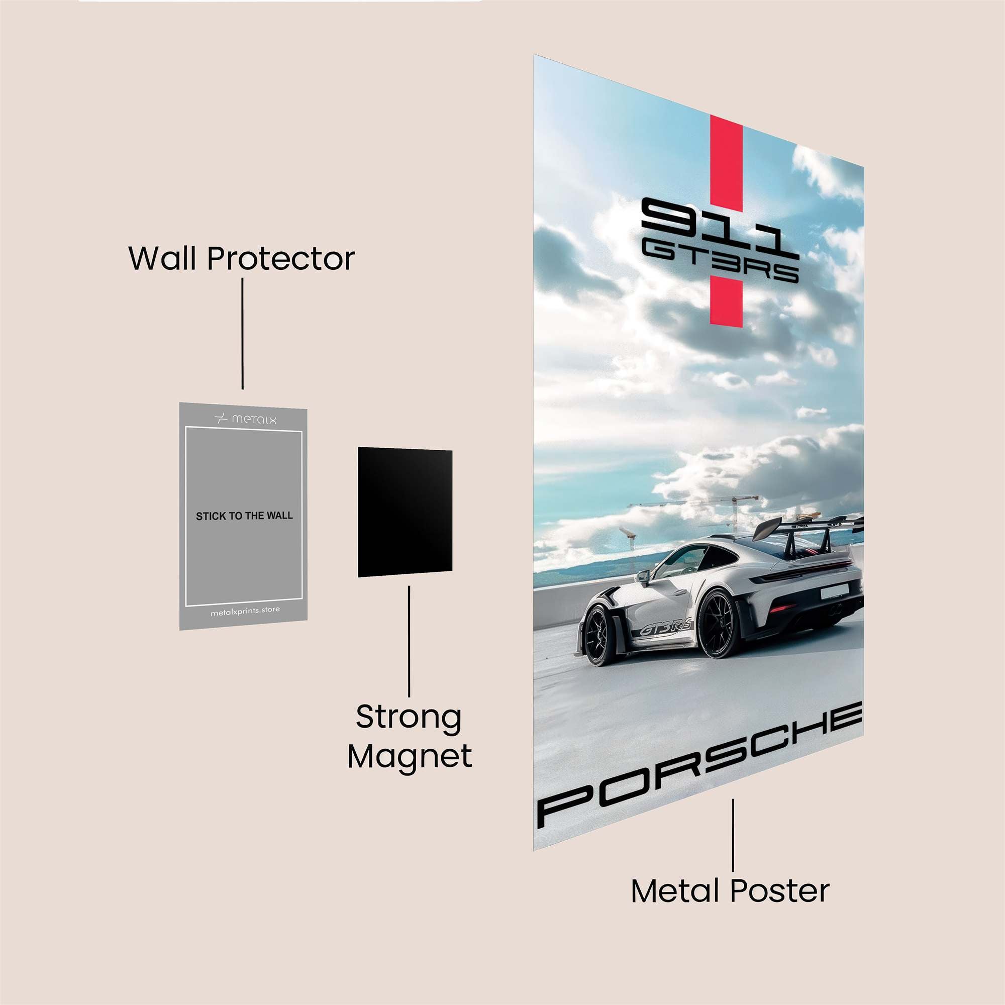 Porsche Passion Safe Wall Magnetic / M