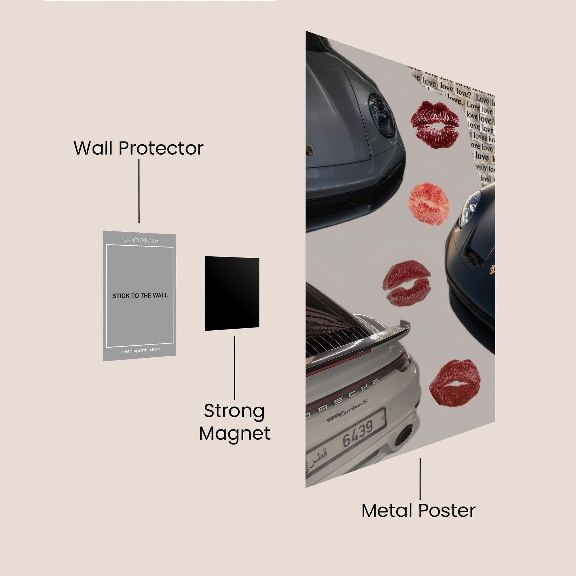 Porsche Passion Safe Wall Magnetic / M
