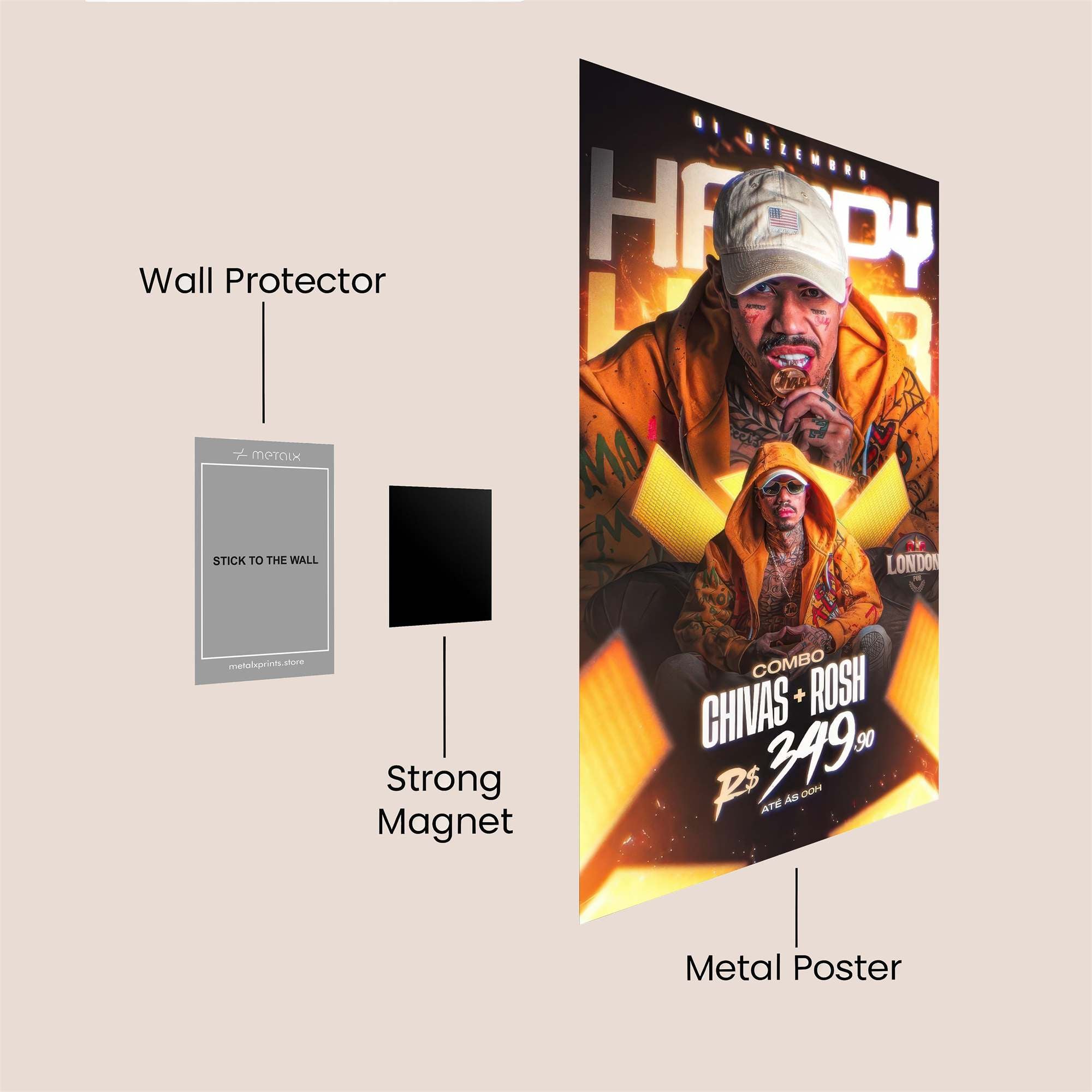 Chivas Vibe Safe Wall Magnetic / M