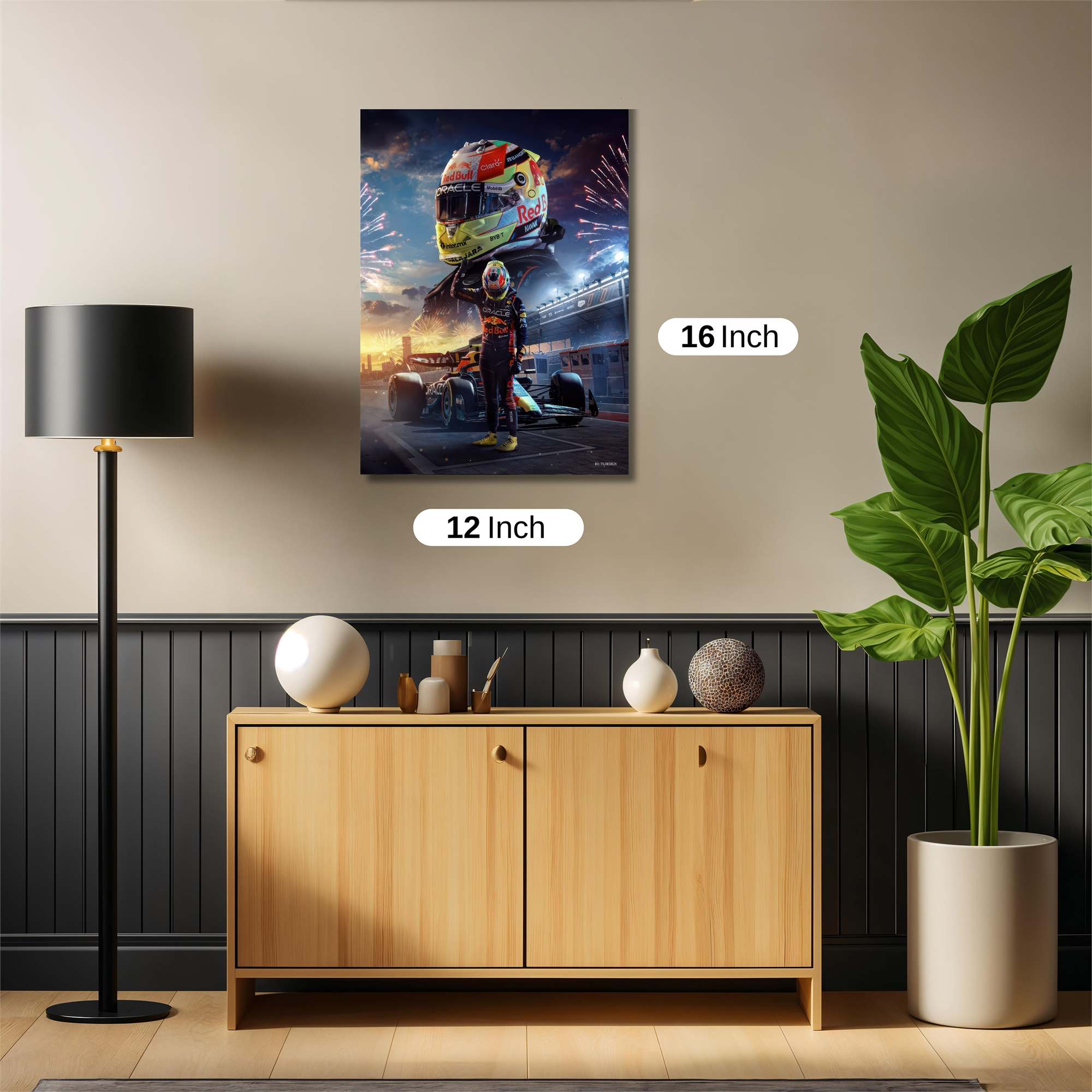 Verstappen Triumphant Safe Wall Magnetic / M