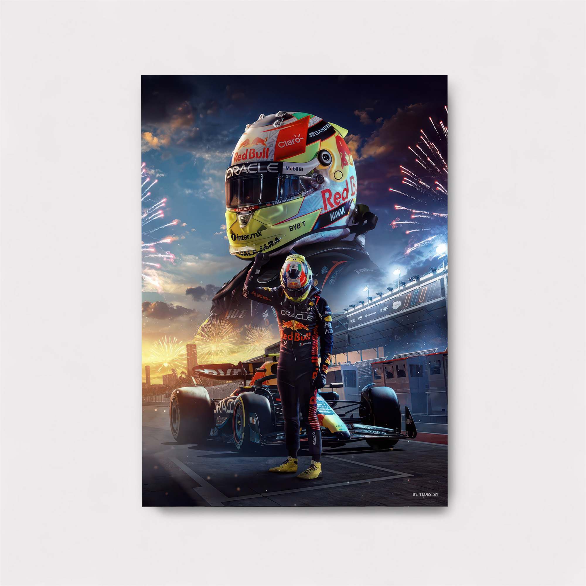 Verstappen Triumphant Safe Wall Magnetic / M