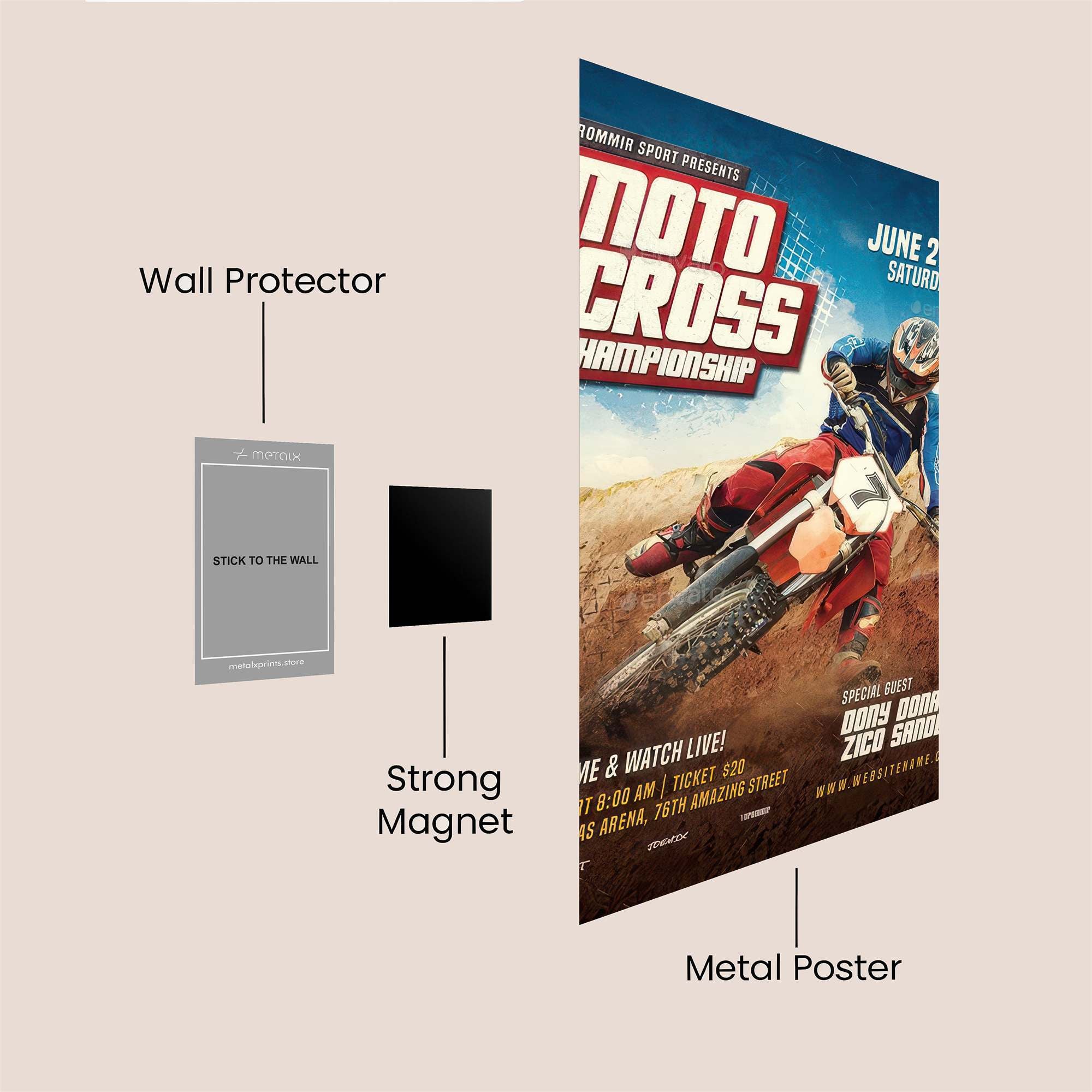 Moto Thrill Safe Wall Magnetic / M