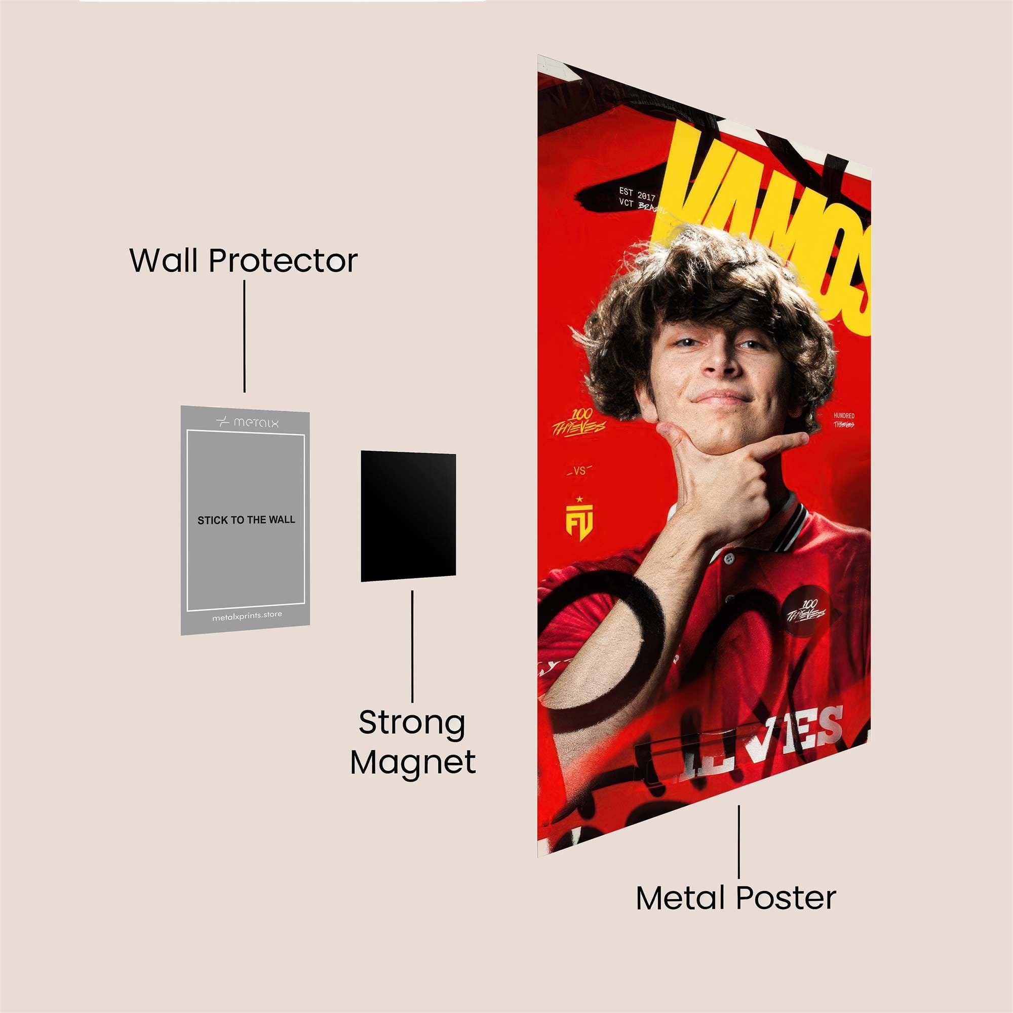 Vamos! Vibrant Safe Wall Magnetic / M