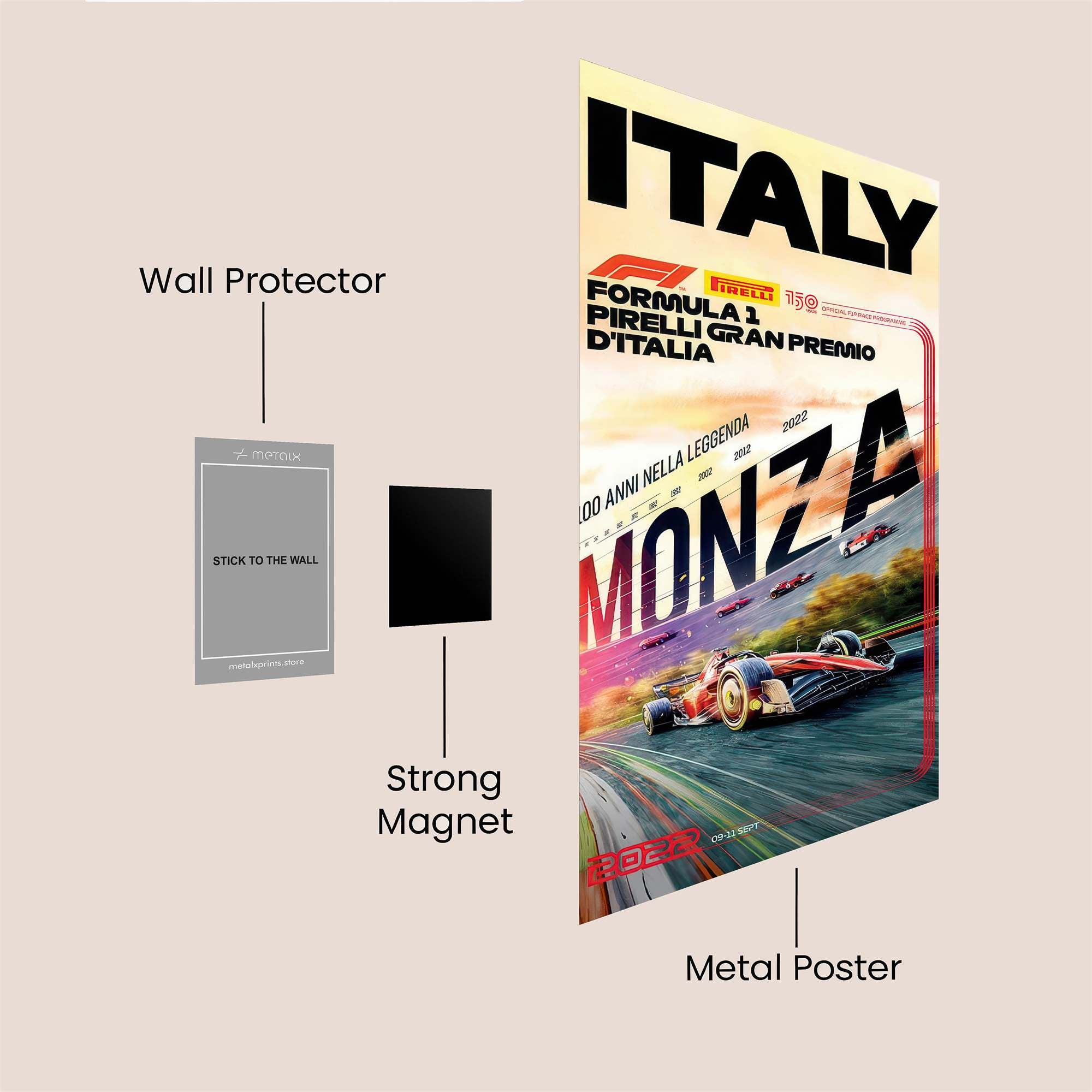 Monza Majesty Safe Wall Magnetic / M
