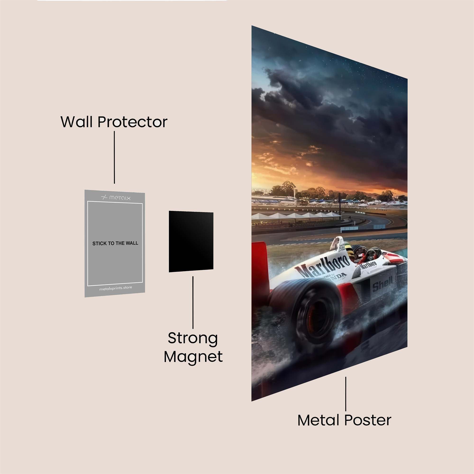 Senna Fiery Safe Wall Magnetic / M