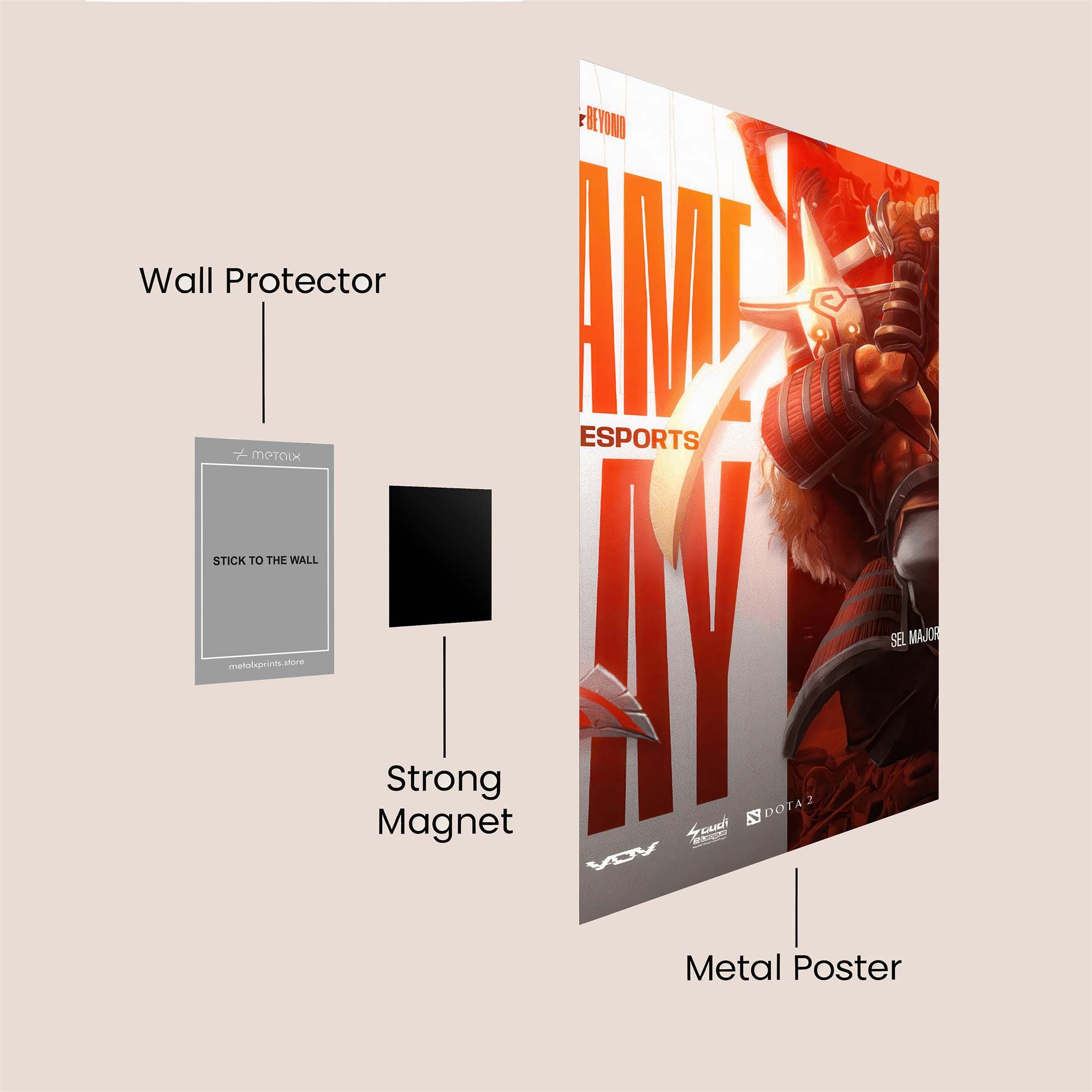 Samurai Spirit Safe Wall Magnetic / M