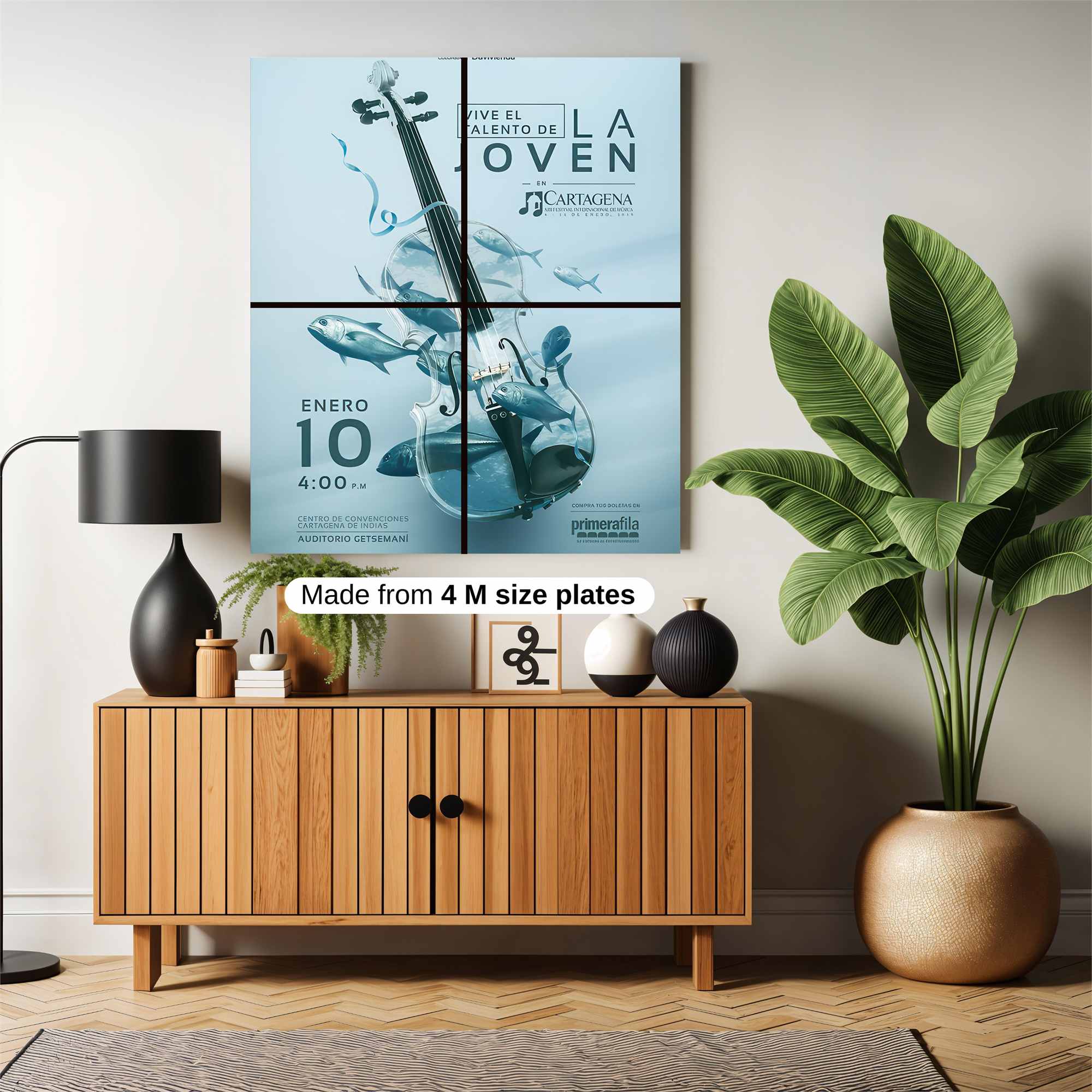 Fish Fiddle Safe Wall Magnetic / M