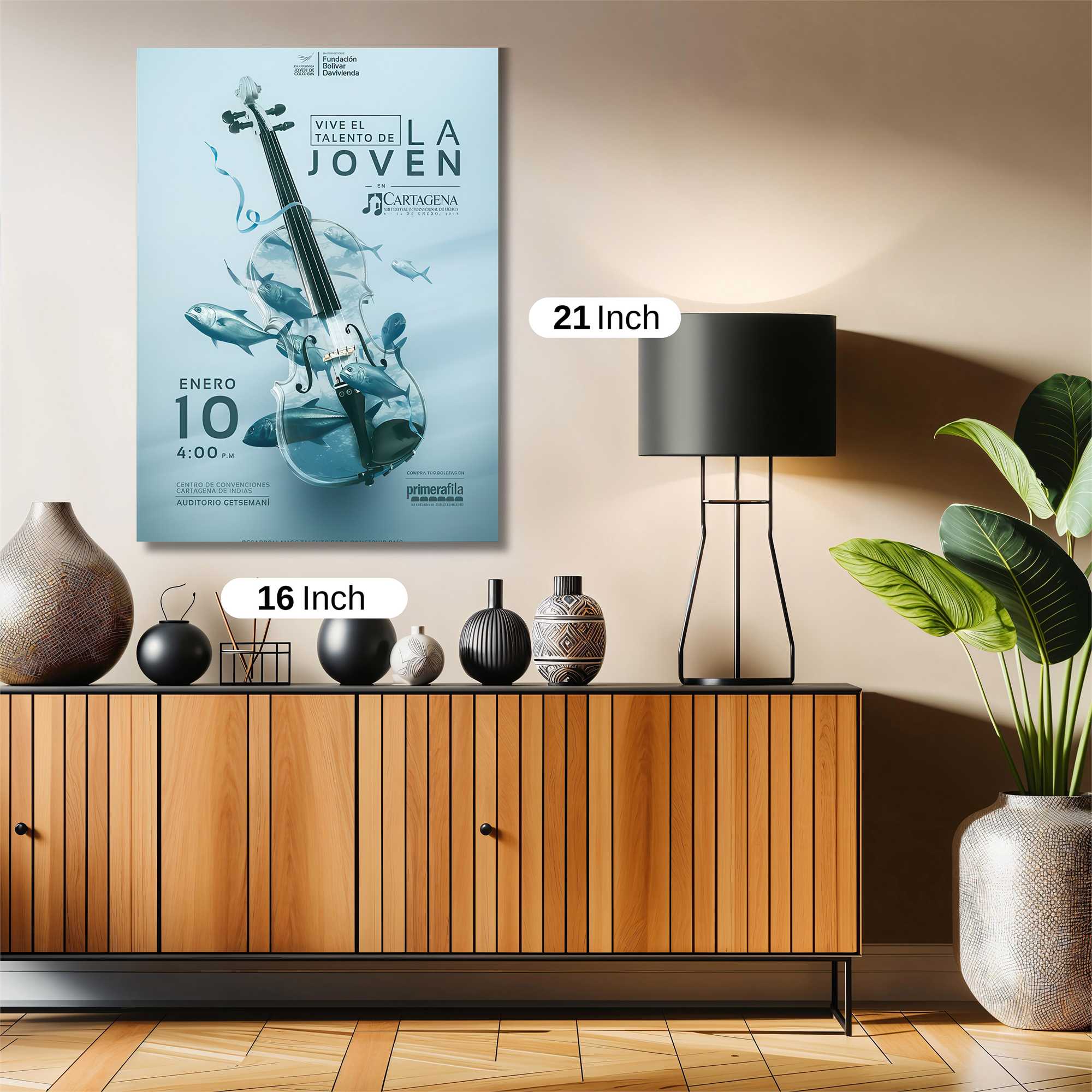 Fish Fiddle Safe Wall Magnetic / M