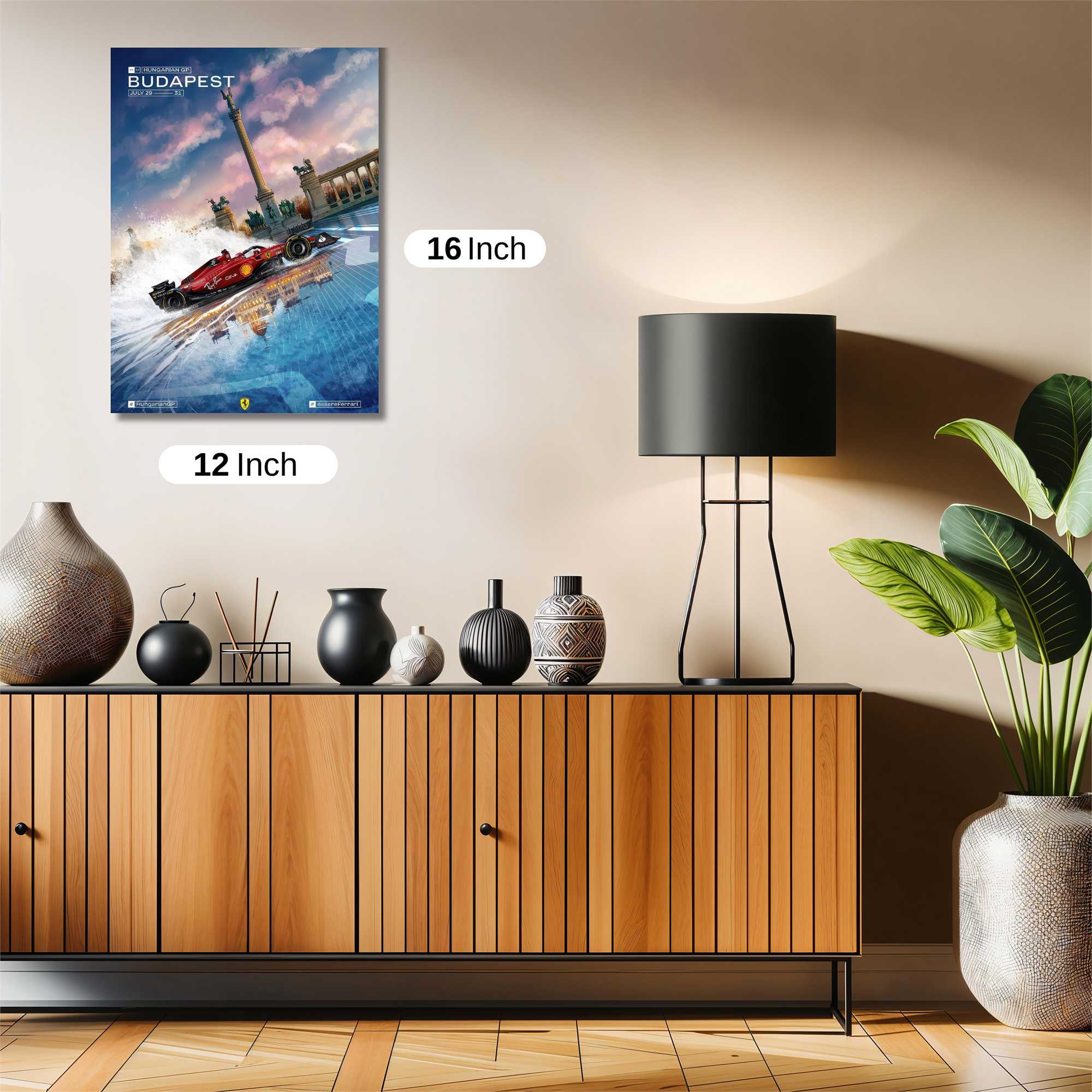 Budapest Blaze Safe Wall Magnetic / M