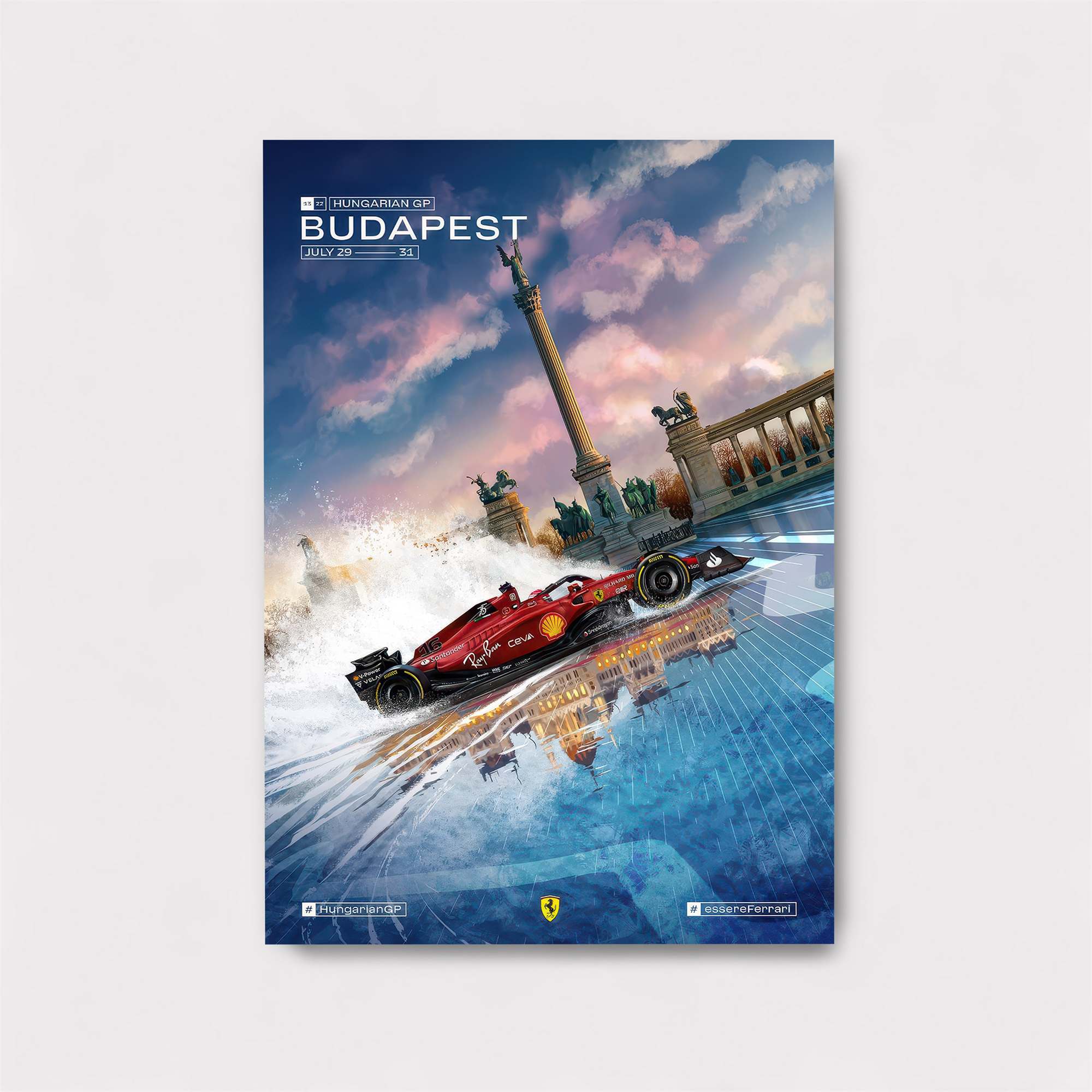 Budapest Blaze Safe Wall Magnetic / M