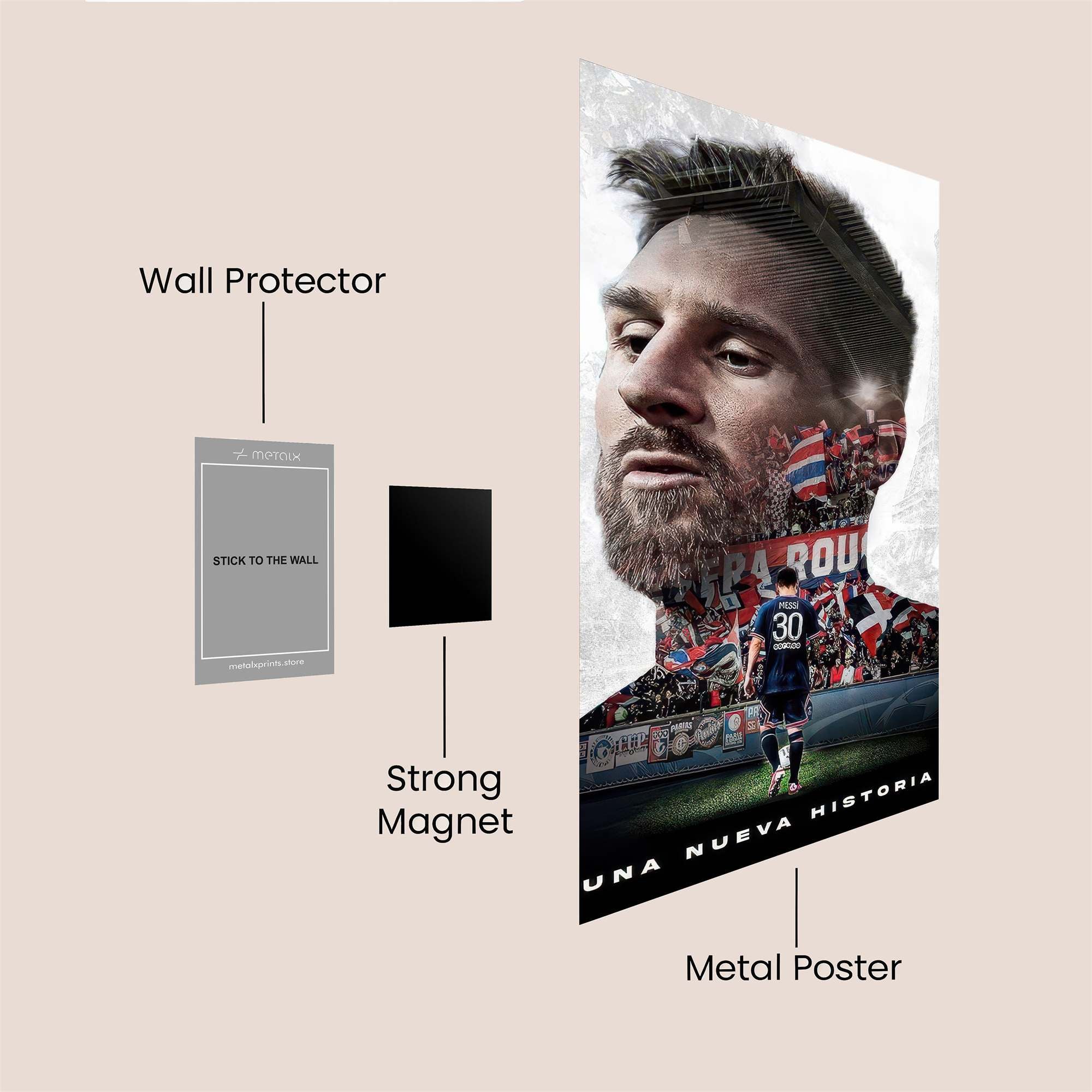 Messi Majestic Safe Wall Magnetic / M