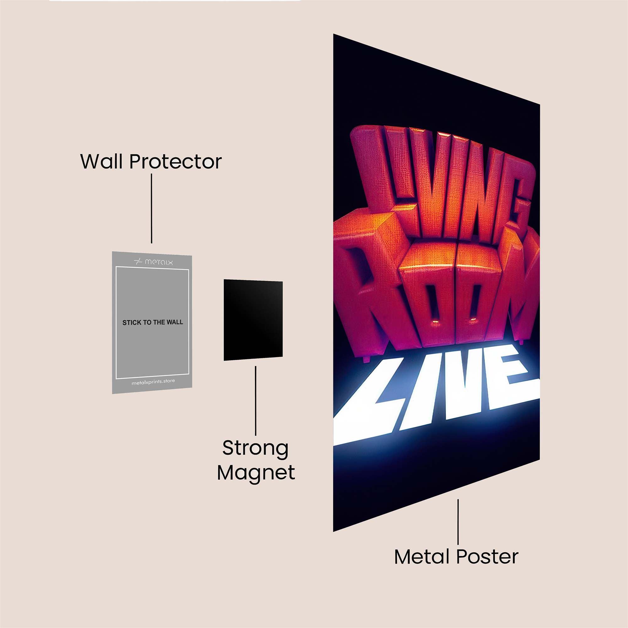 Living Vibrant Safe Wall Magnetic / M