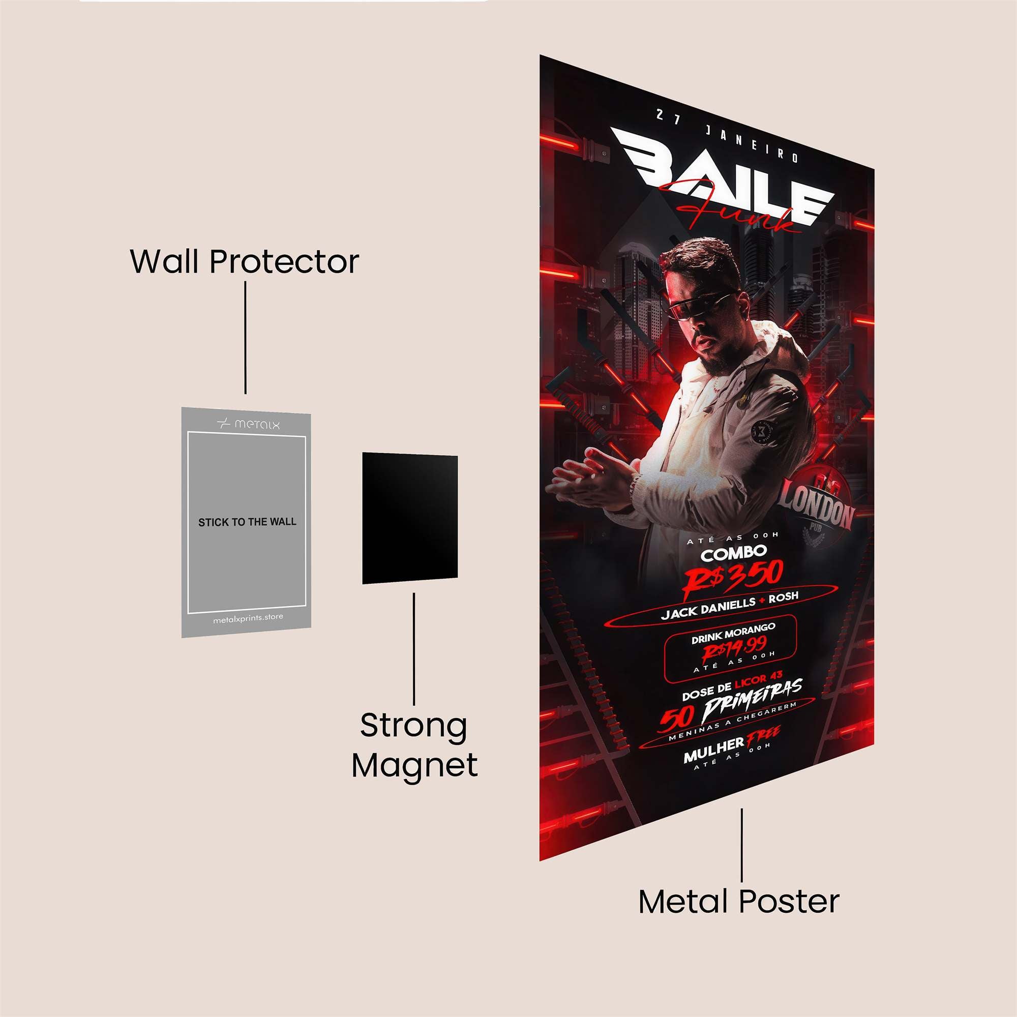 DJ Dynamic Safe Wall Magnetic / M