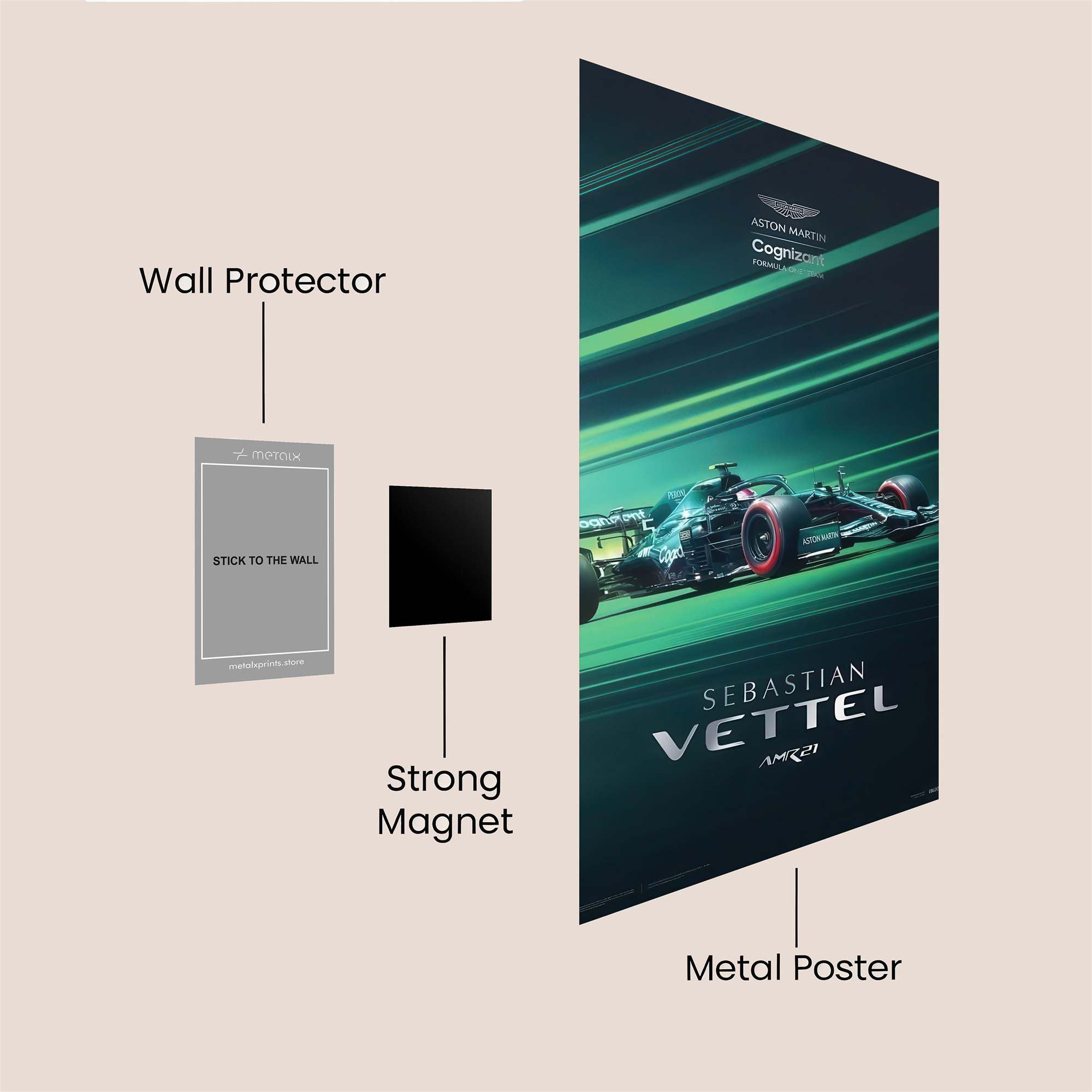 Vettel Velocity Safe Wall Magnetic / M