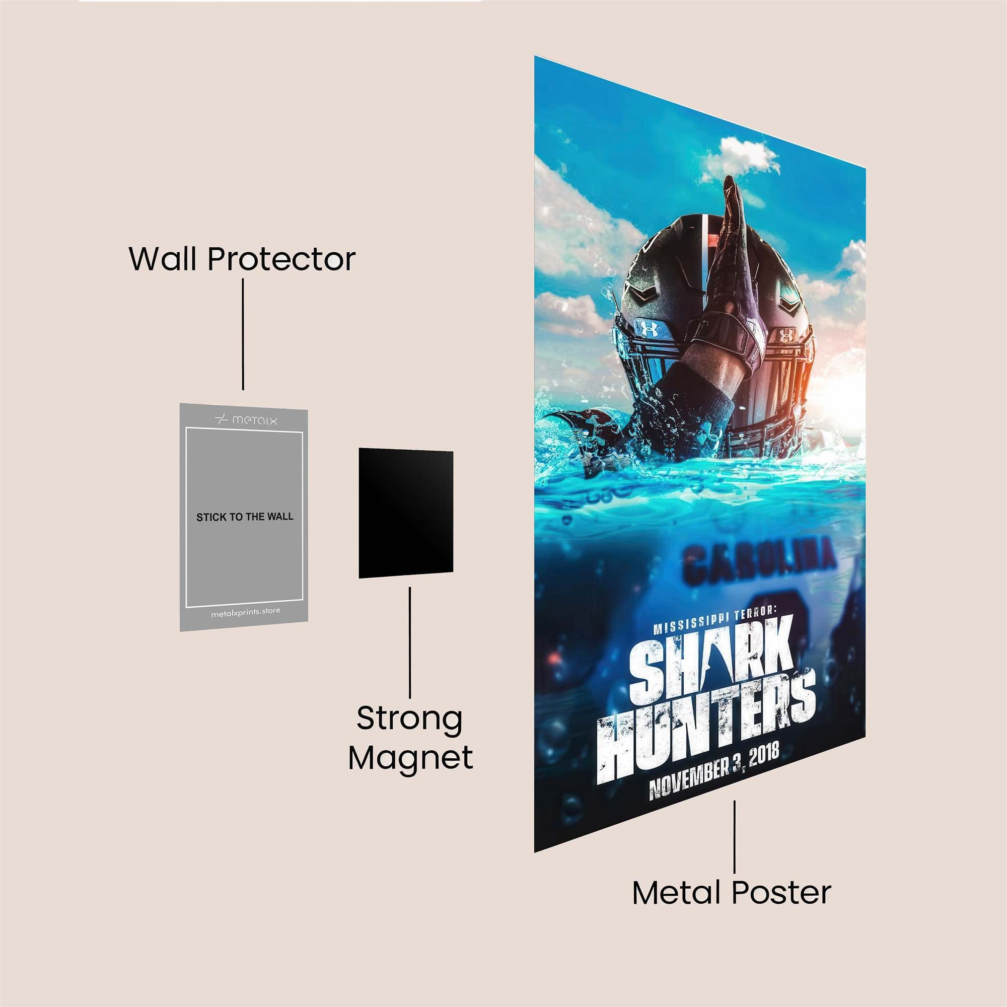 Shark Stealth Safe Wall Magnetic / M