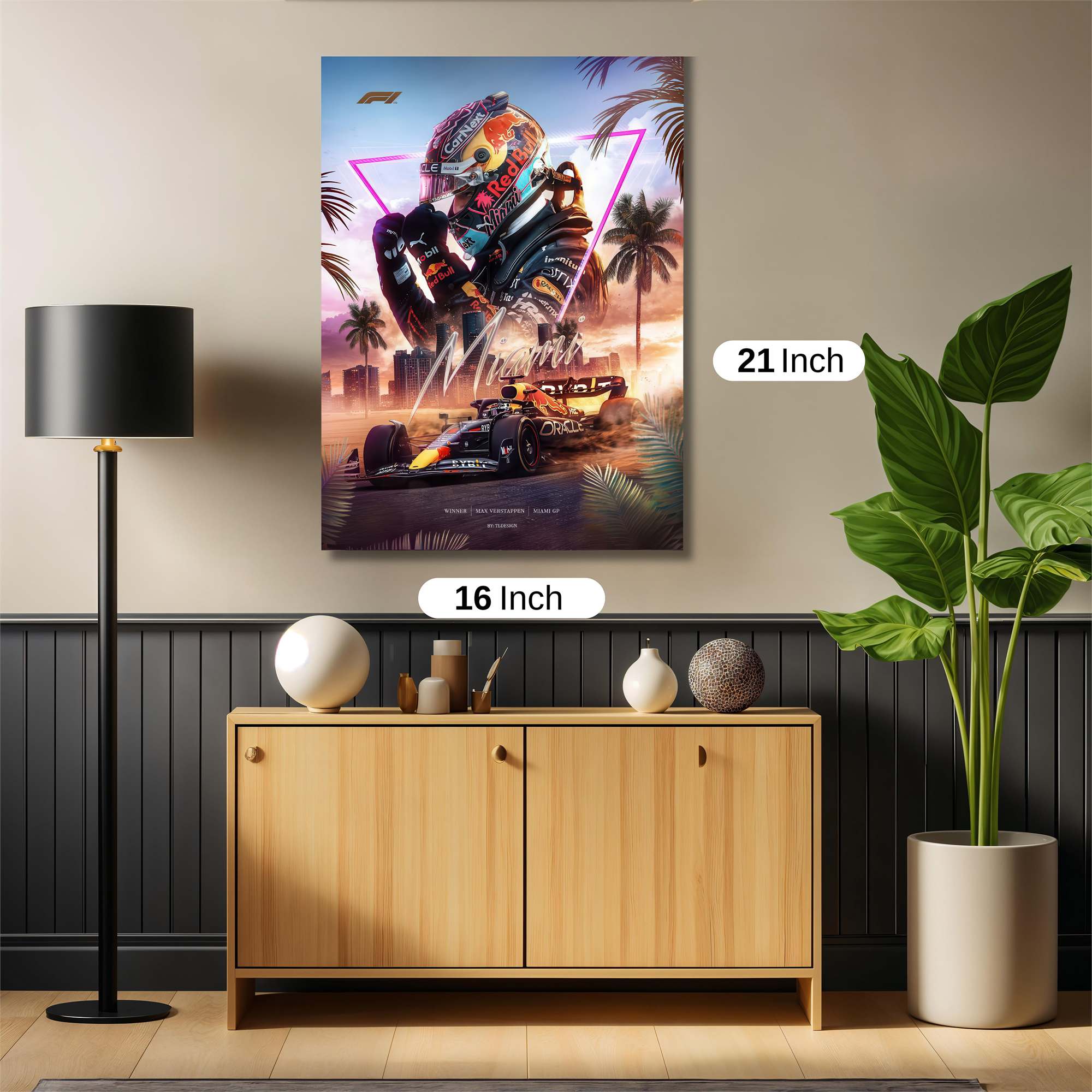 Verstappen Vibrant Safe Wall Magnetic / M