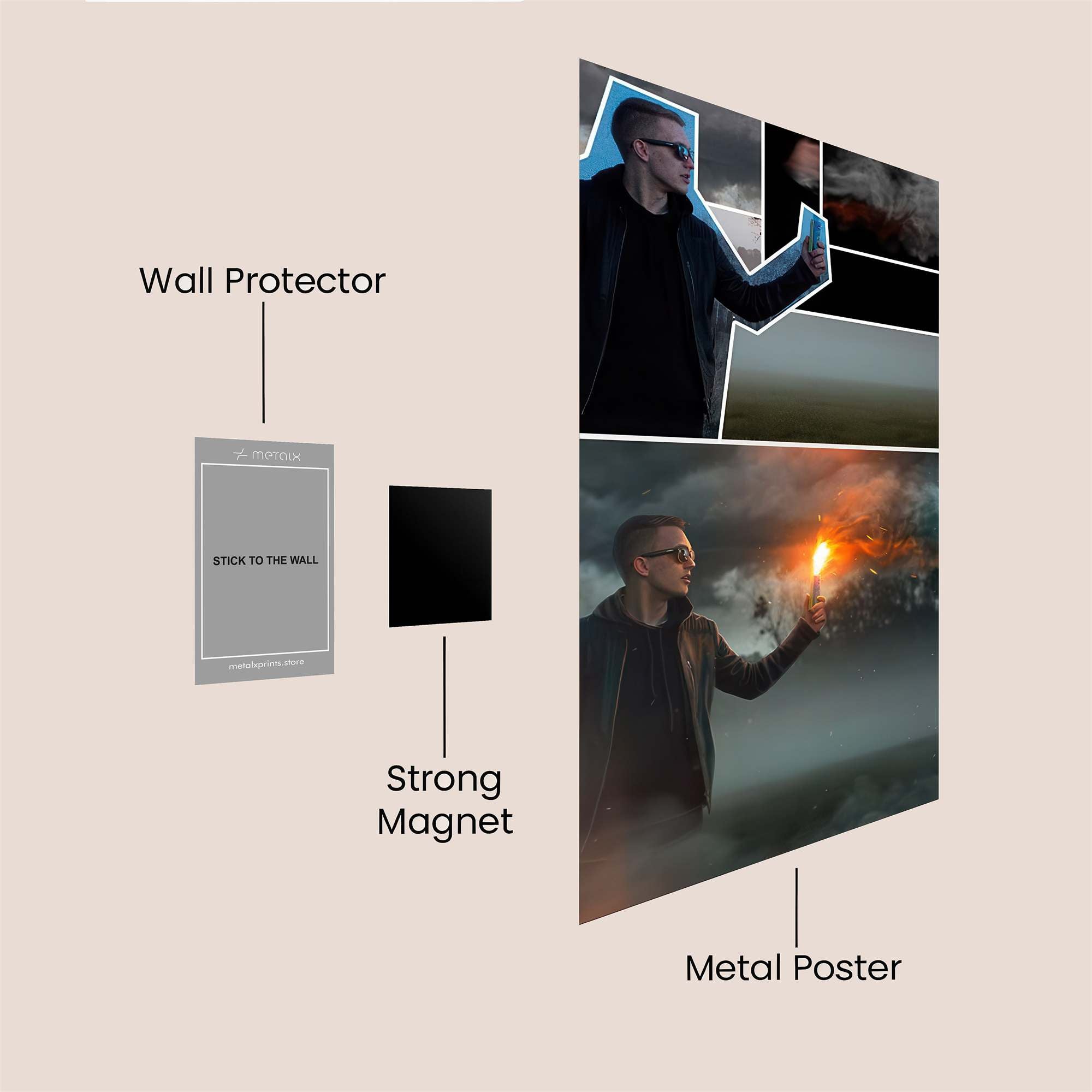 Apocalyptic Vision Safe Wall Magnetic / M