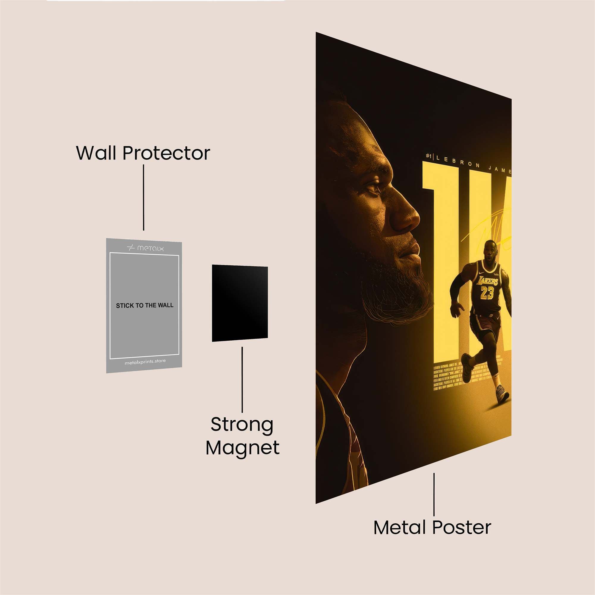 LeBron Triumphant Safe Wall Magnetic / M
