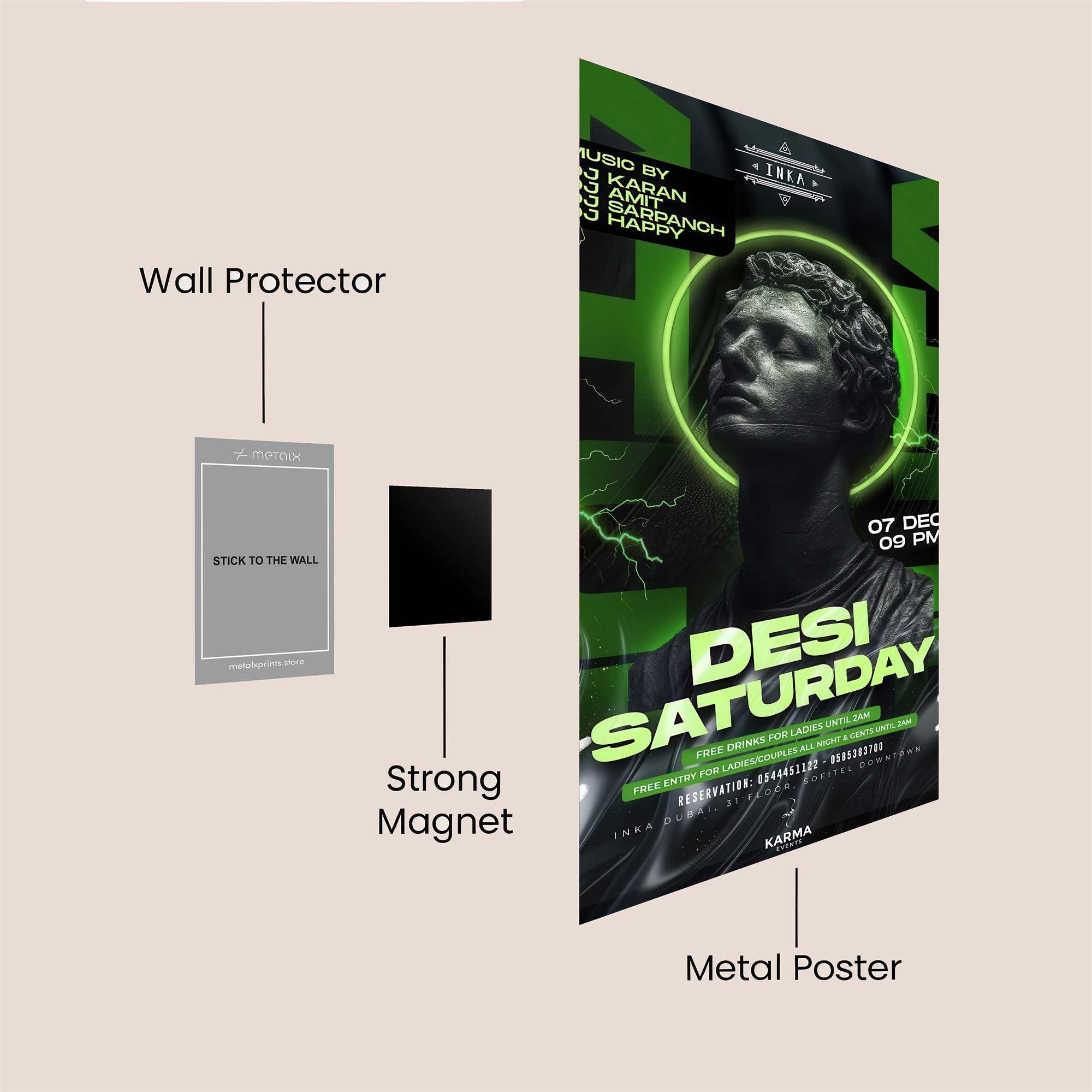 Statue Serenity Safe Wall Magnetic / M