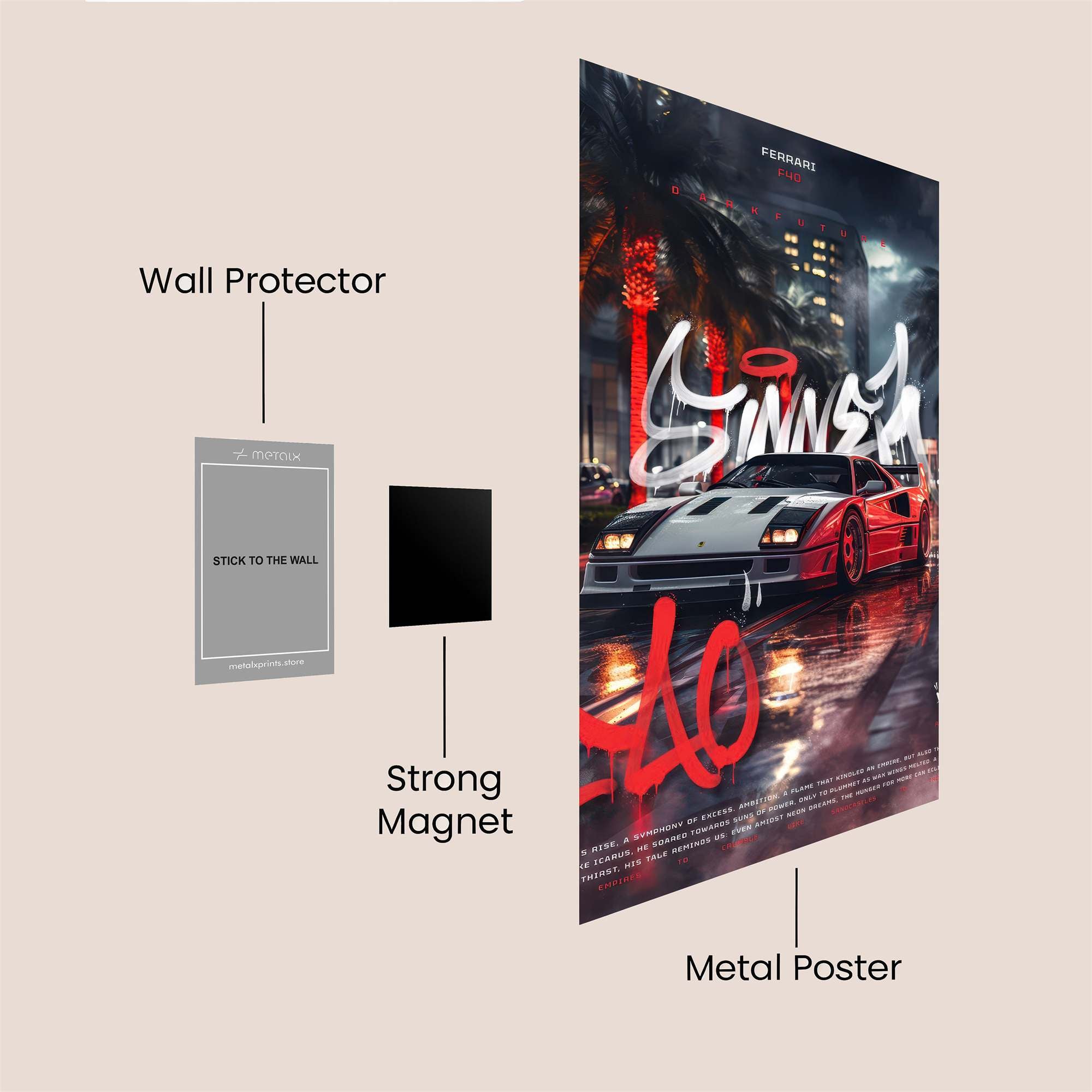 Ferrari Frenzy Safe Wall Magnetic / M