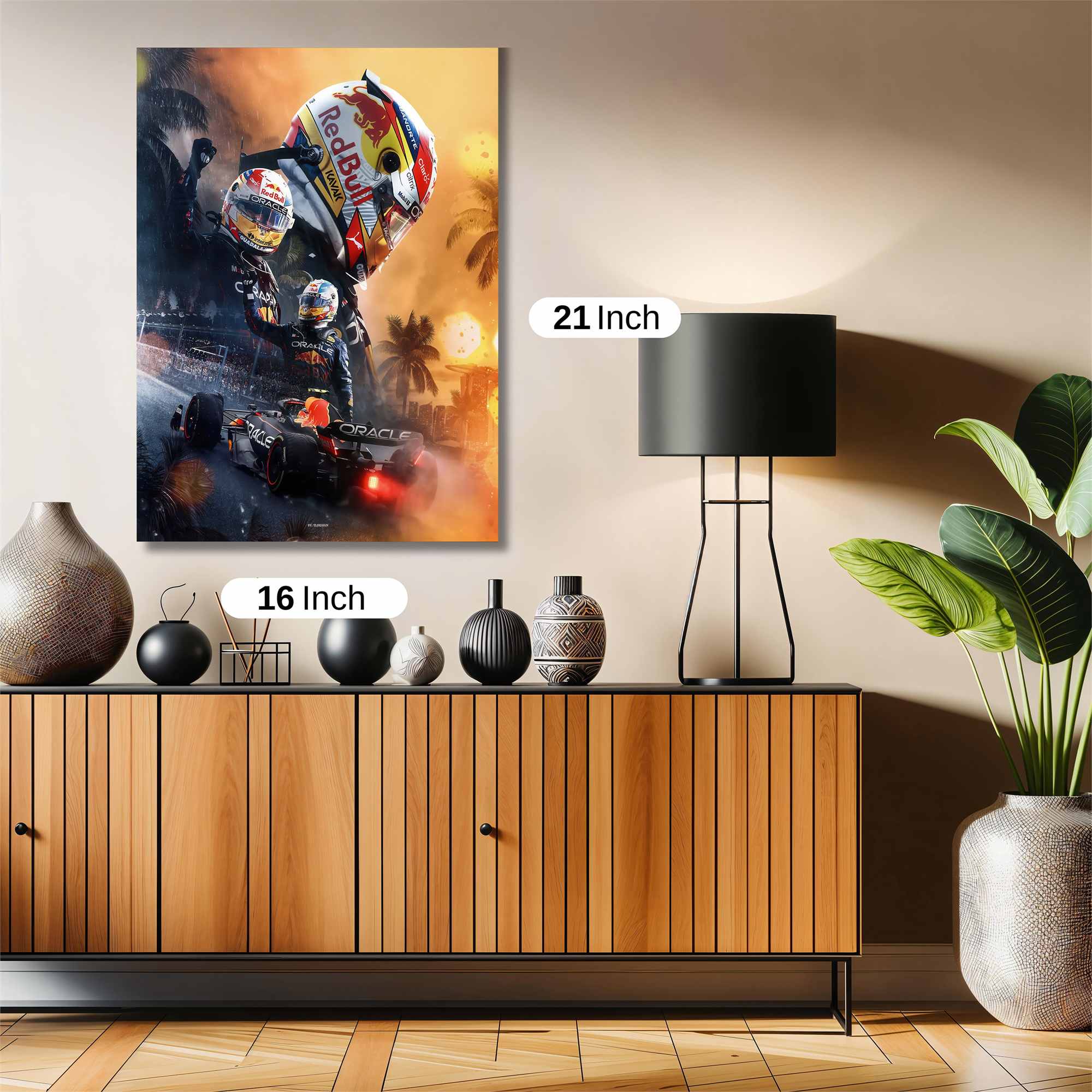 Verstappen Triumphant Safe Wall Magnetic / M