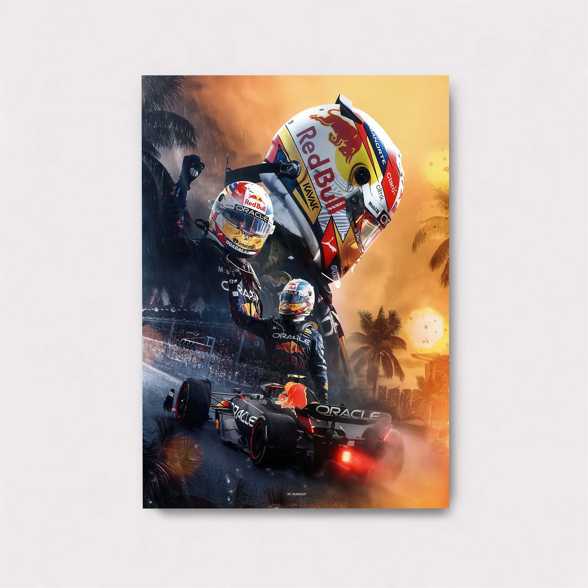 Verstappen Triumphant Safe Wall Magnetic / M