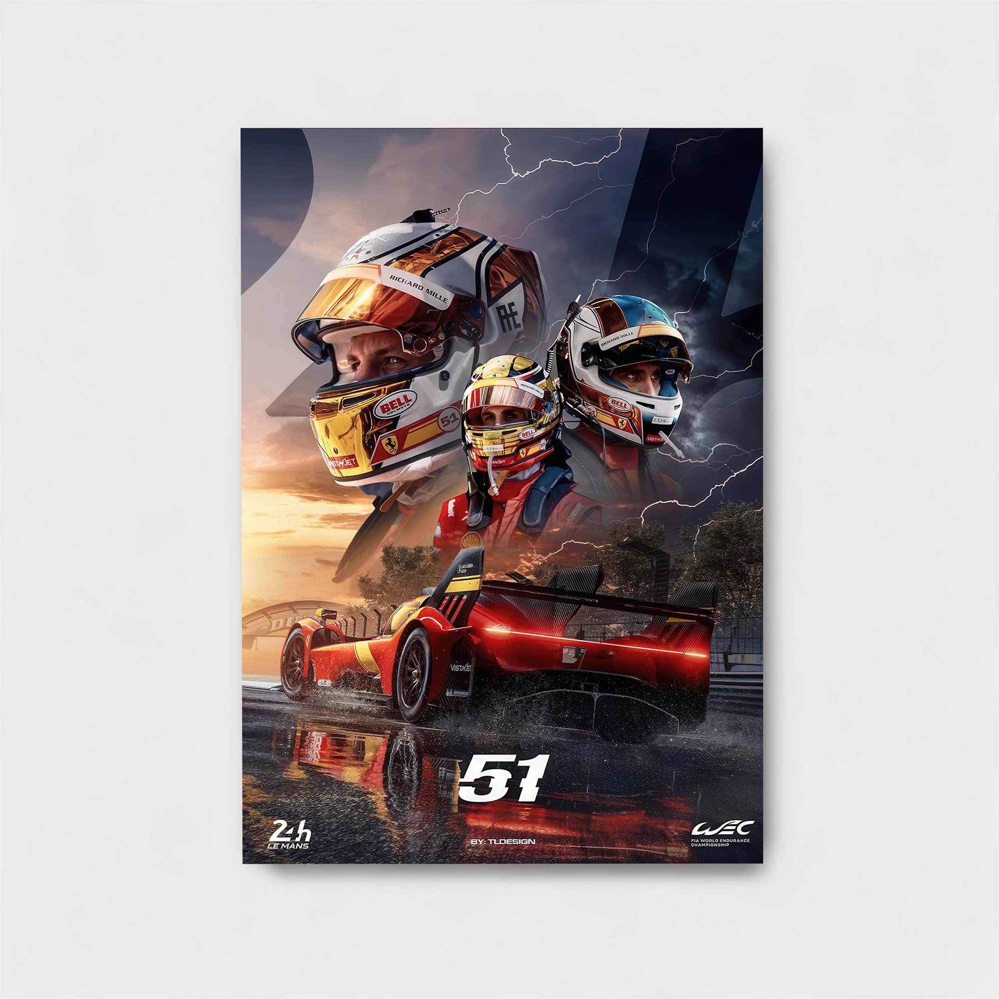 Racers Thunder Safe Wall Magnetic / M