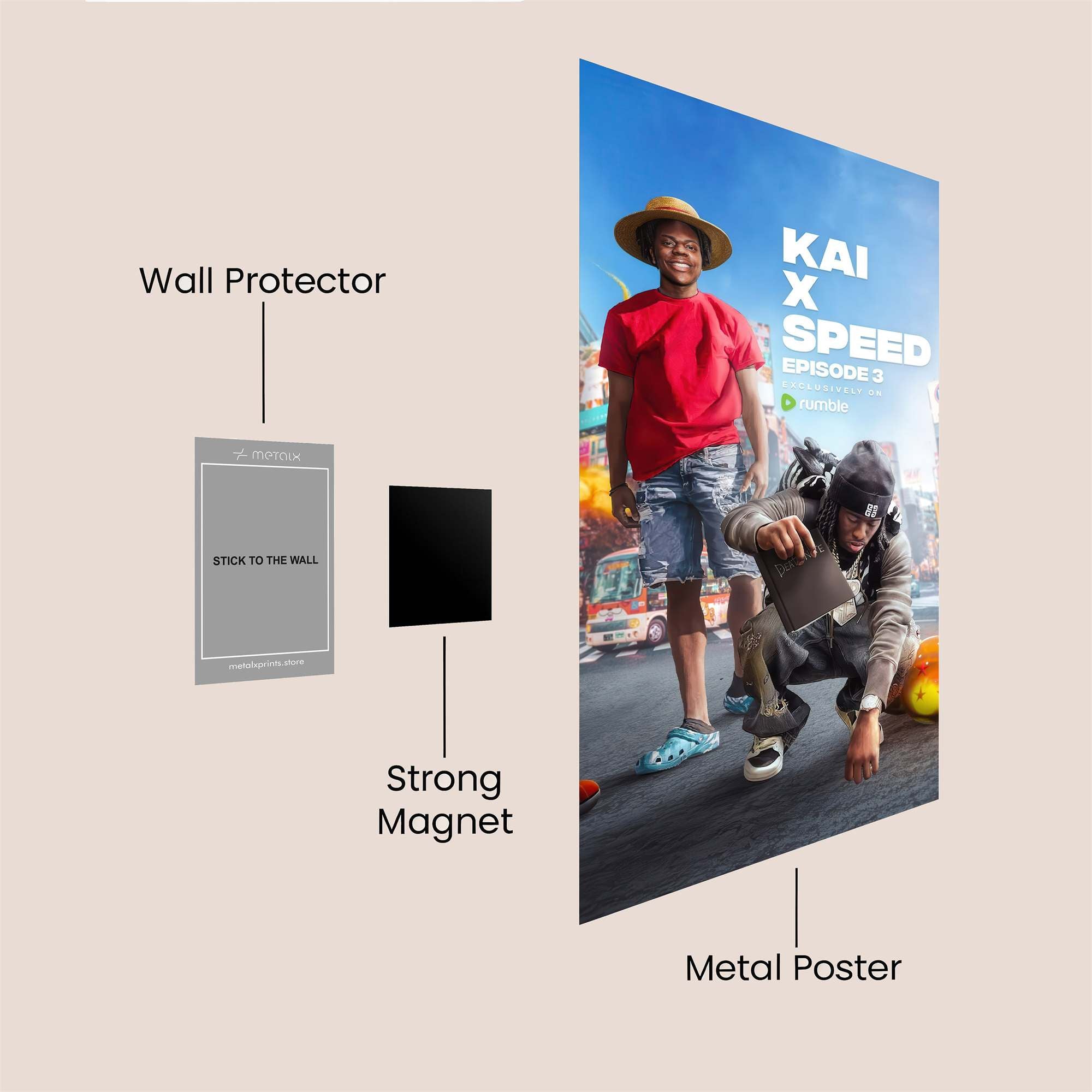 Luffy Exhilaration Safe Wall Magnetic / M