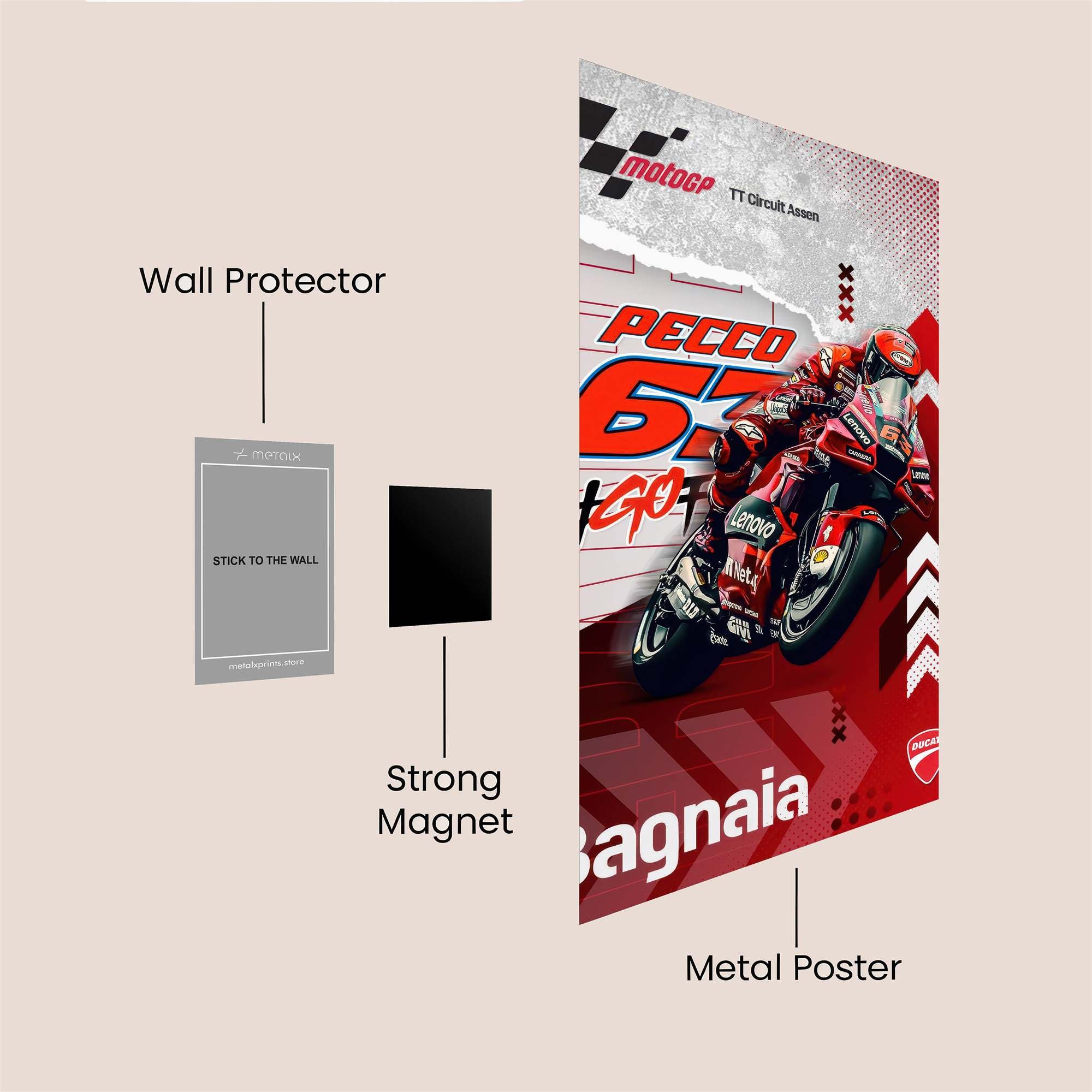 Bagnaia Blaze Safe Wall Magnetic / M