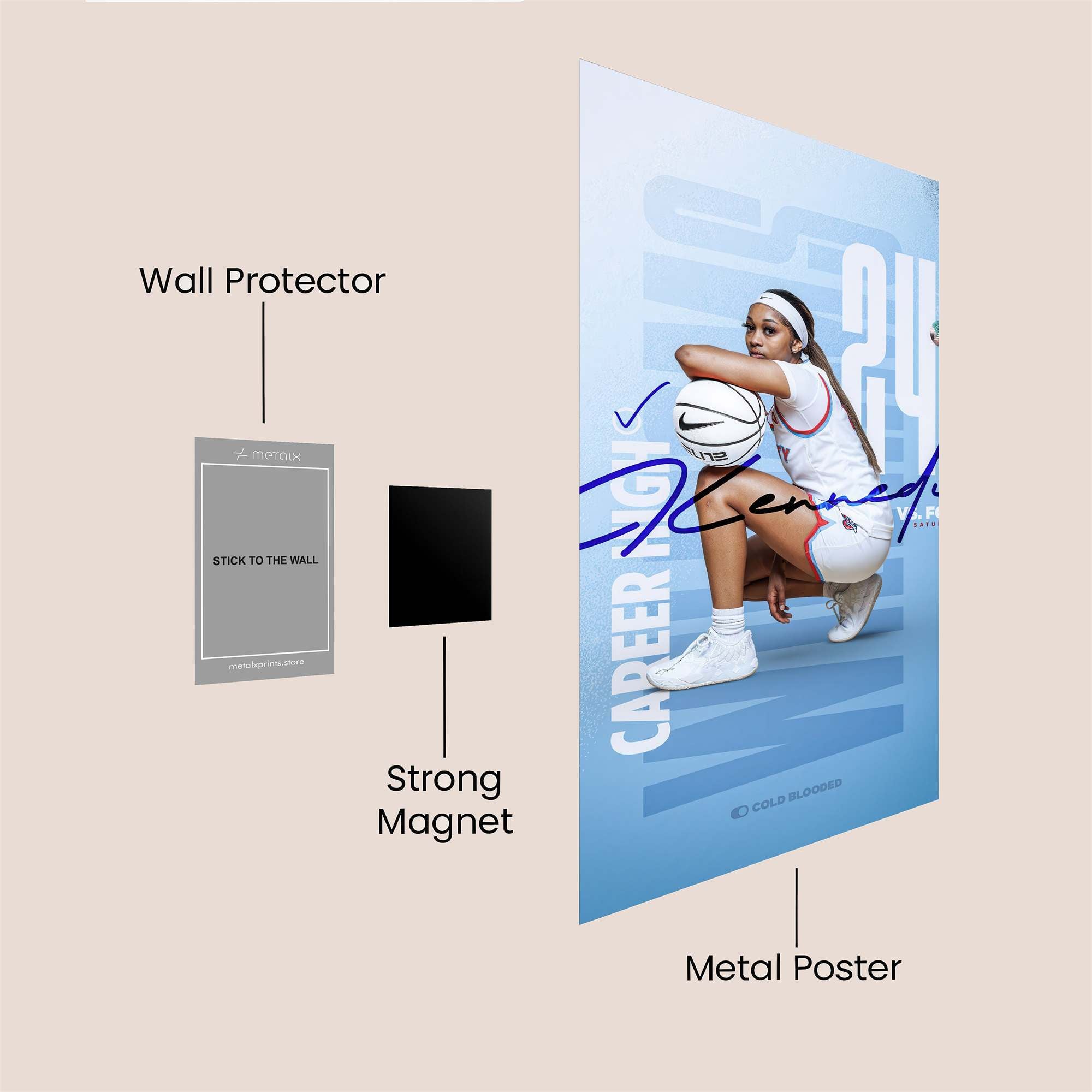 Basketball Bliss Safe Wall Magnetic / M