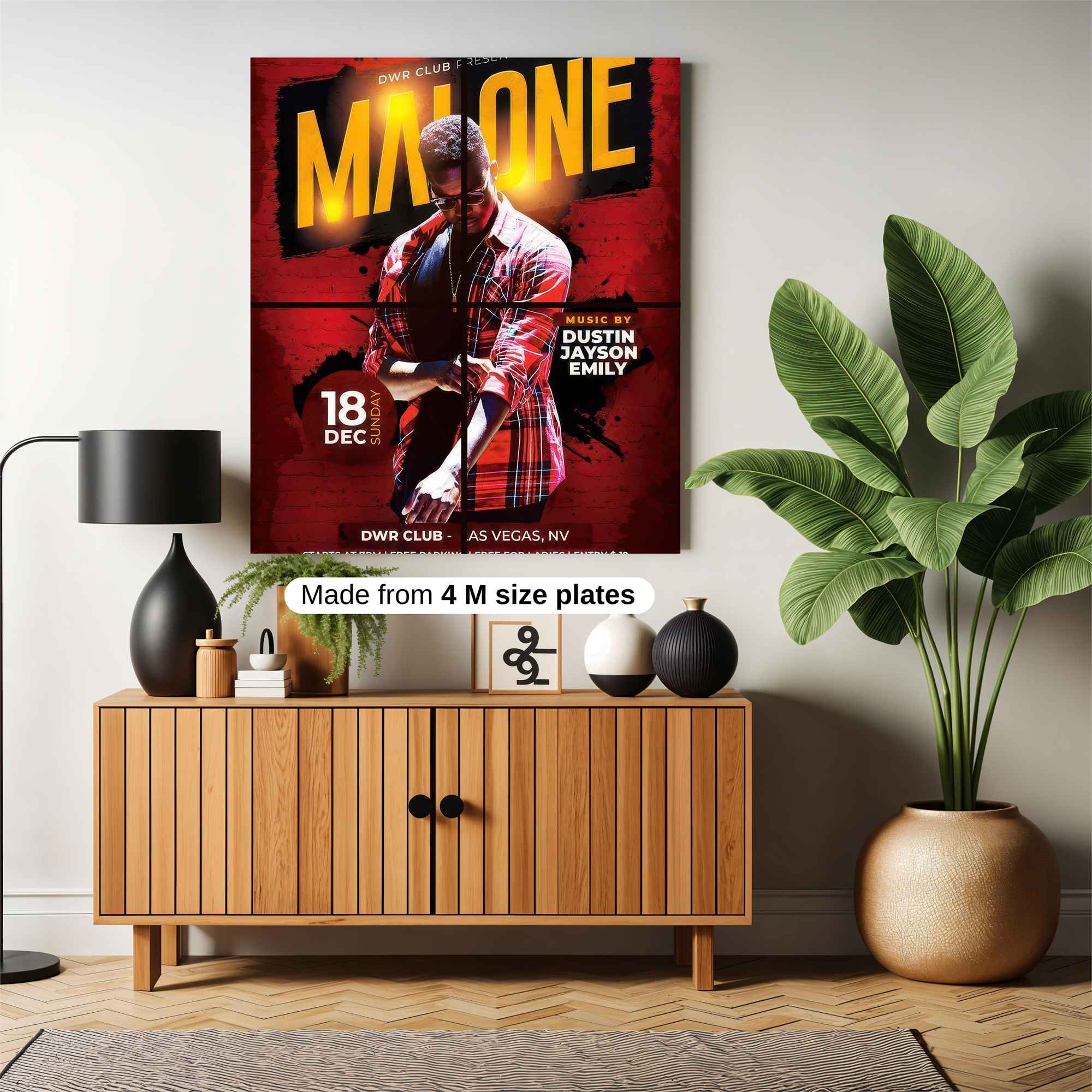 Malone Vibe Safe Wall Magnetic / M