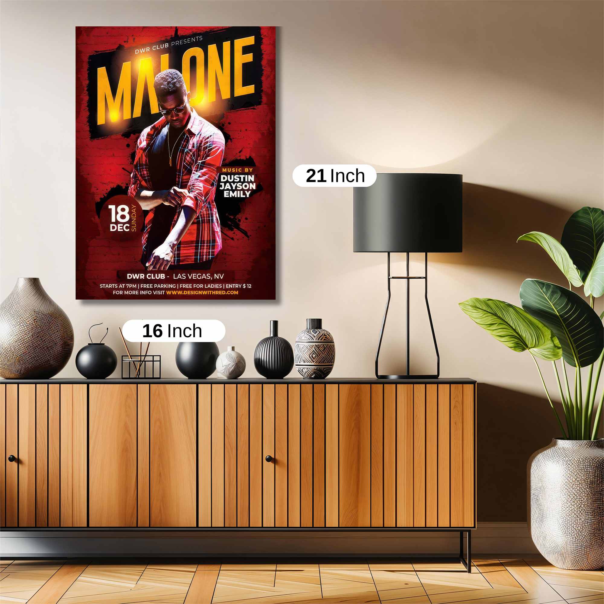 Malone Vibe Safe Wall Magnetic / M