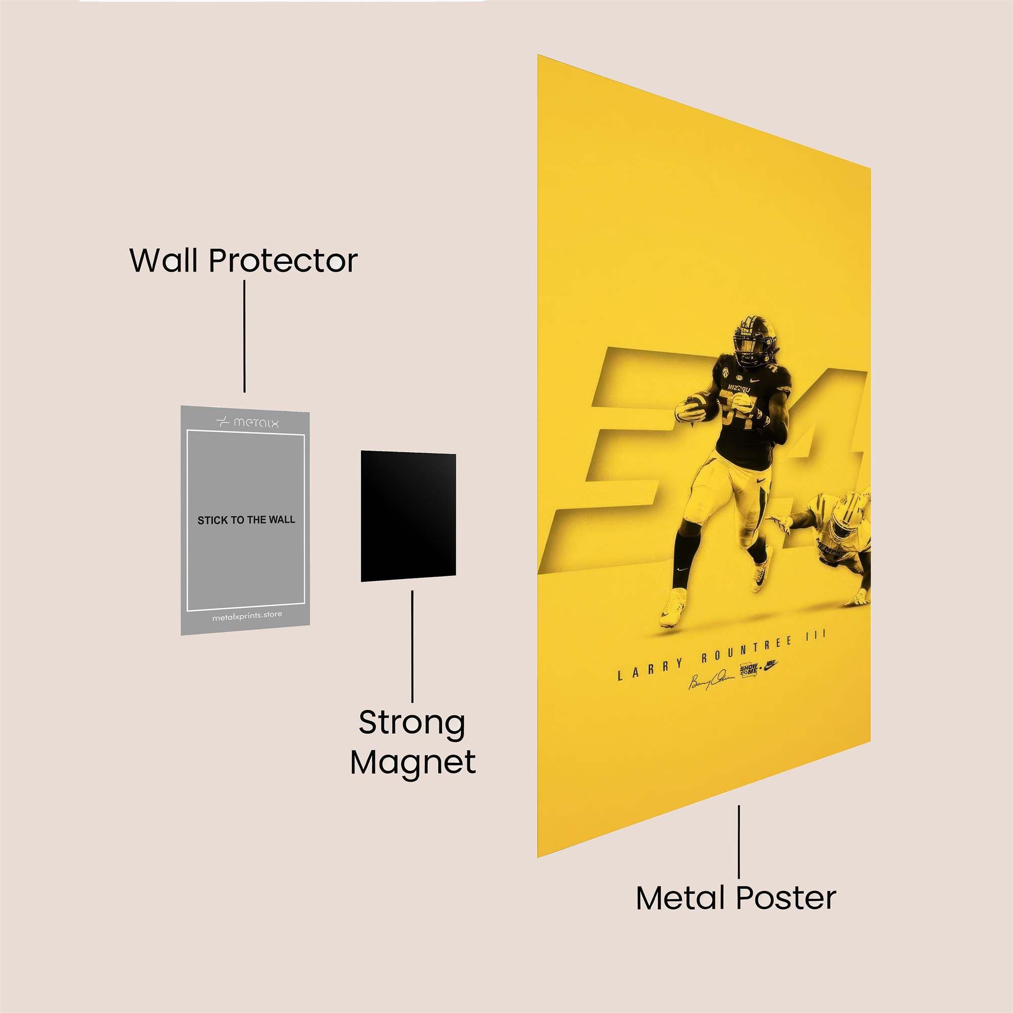 Larry Dynamic Safe Wall Magnetic / M