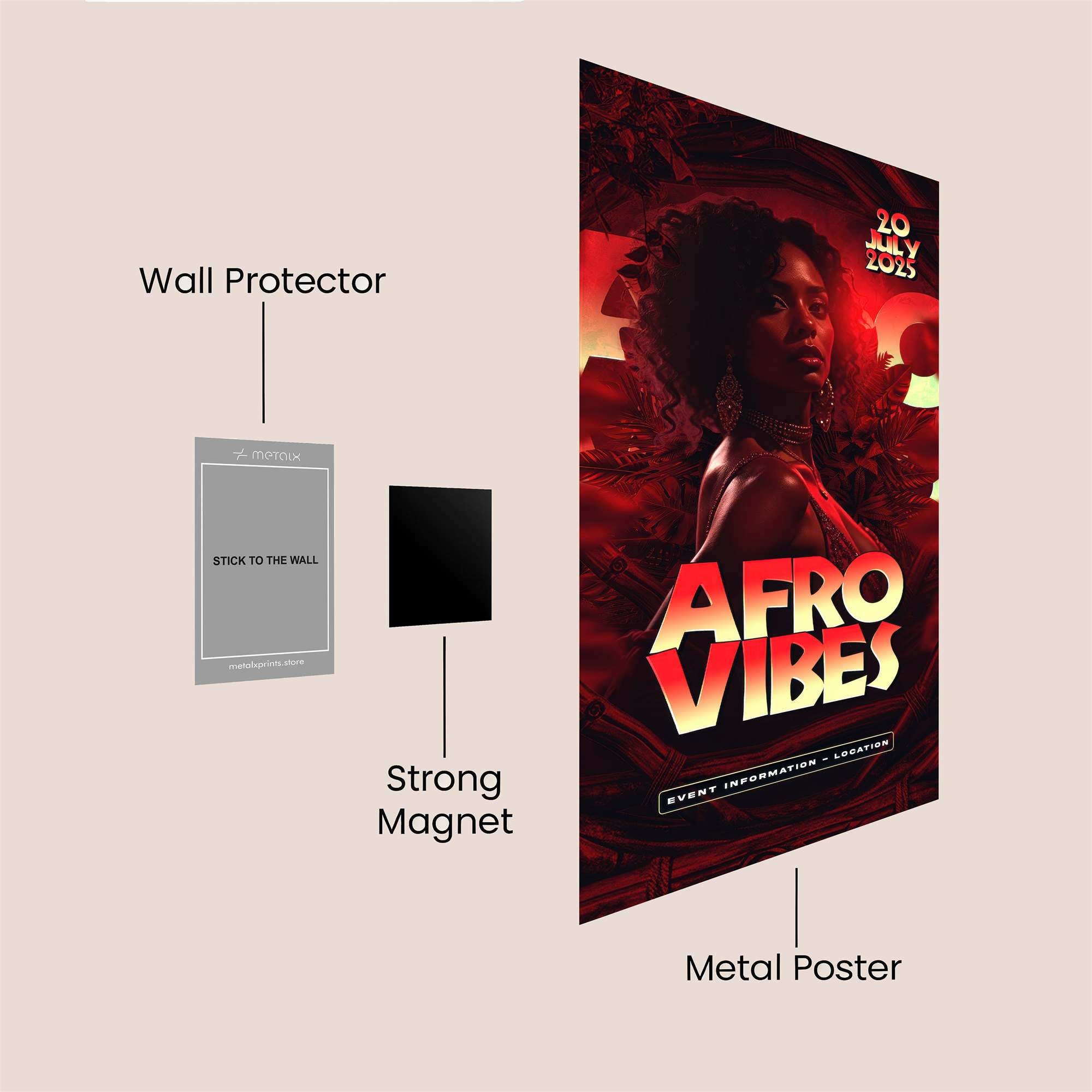 Afro Passion Safe Wall Magnetic / M
