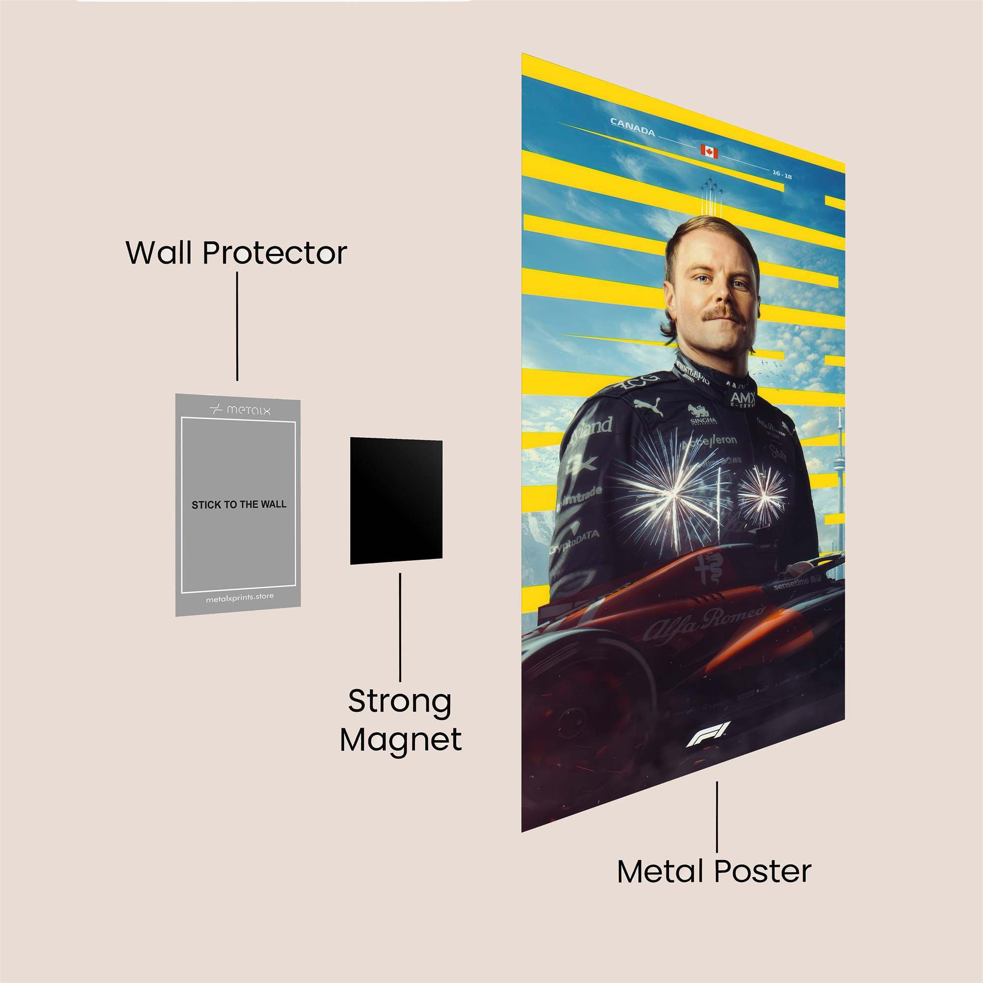 Vettel Vibrant Safe Wall Magnetic / M