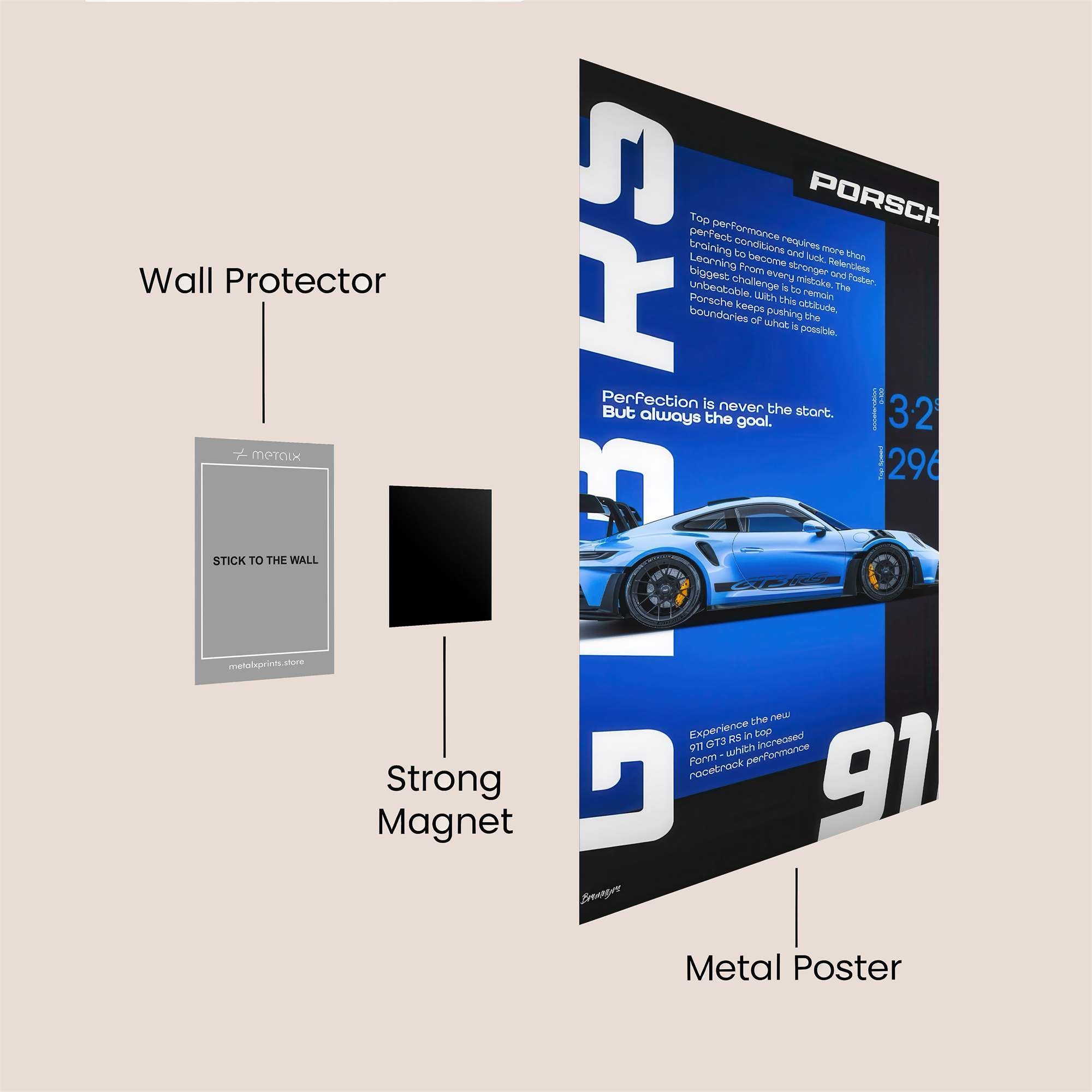 Porsche Passion Safe Wall Magnetic / M