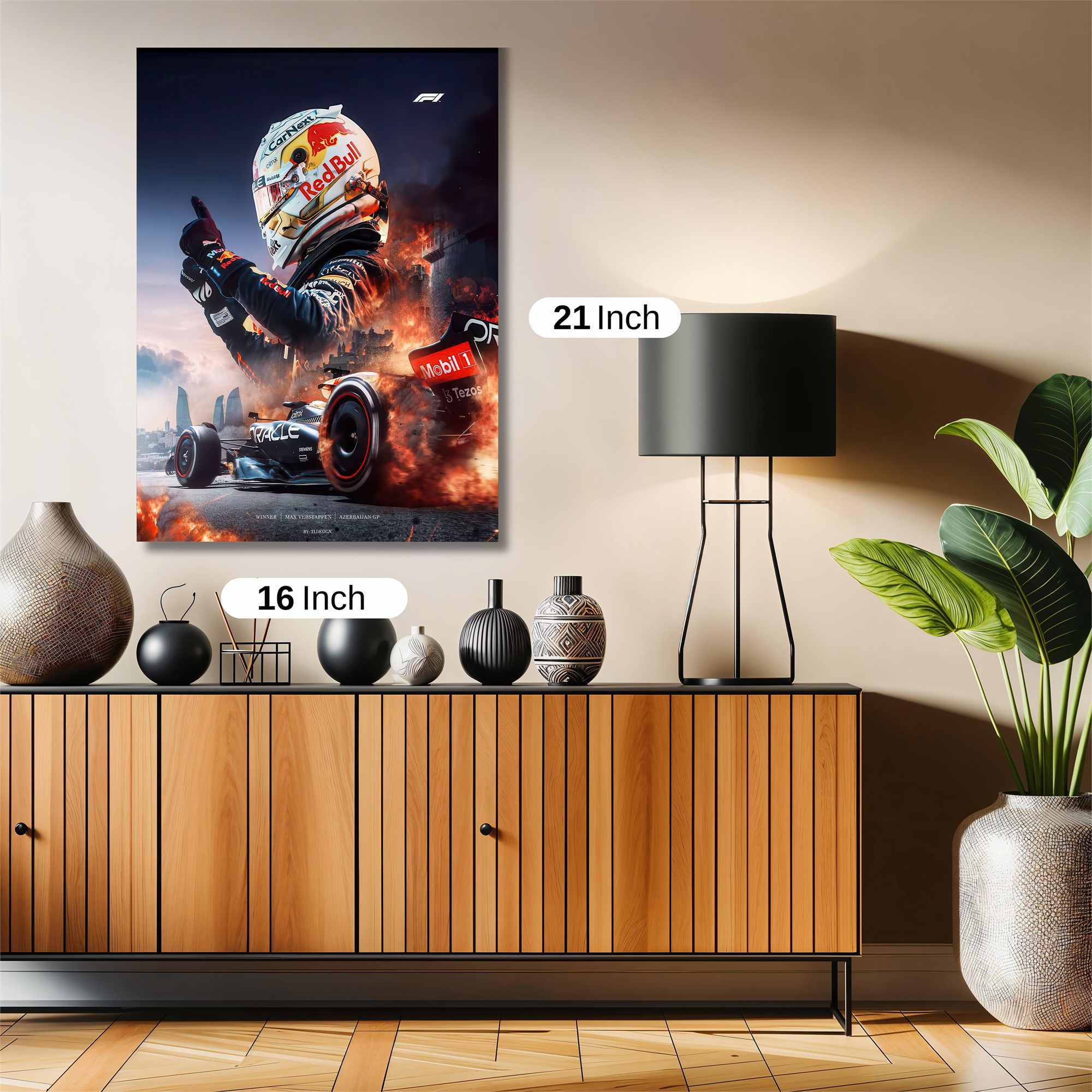 Verstappen Fiery Safe Wall Magnetic / M