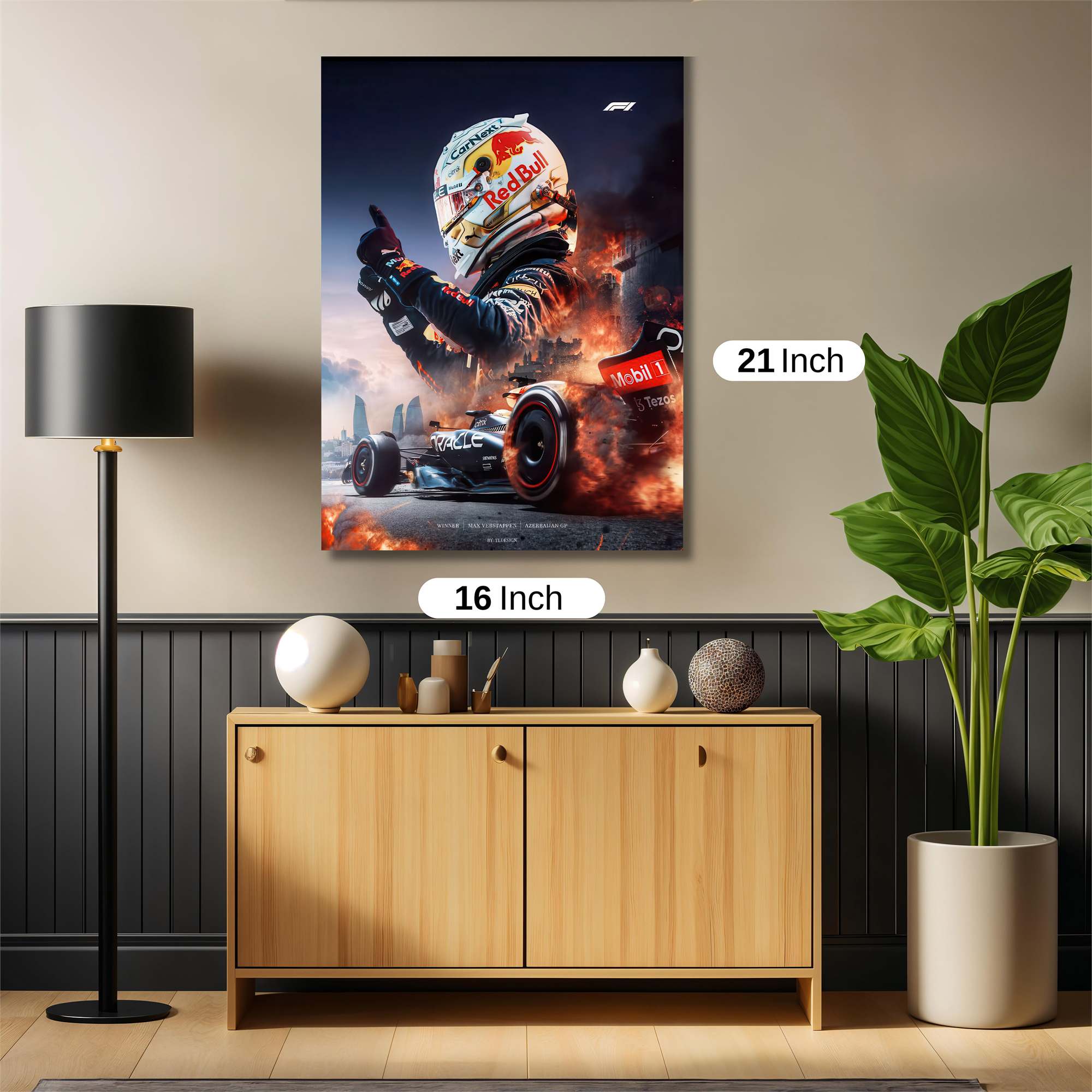 Verstappen Fiery Safe Wall Magnetic / M