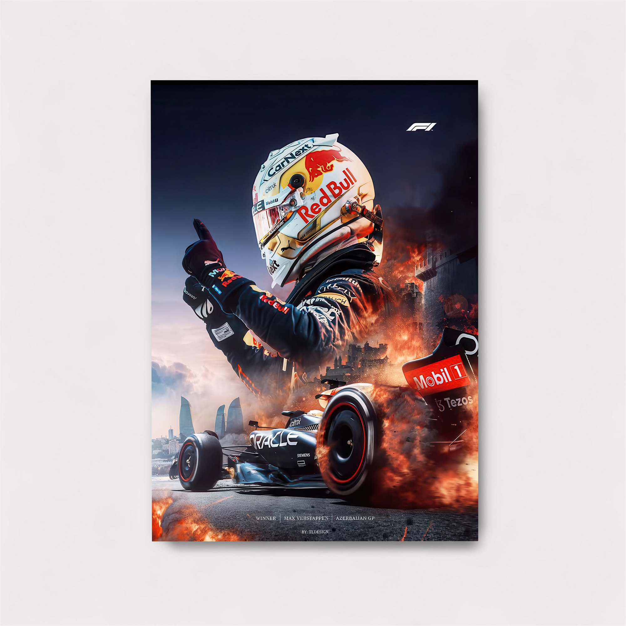 Verstappen Fiery Safe Wall Magnetic / M