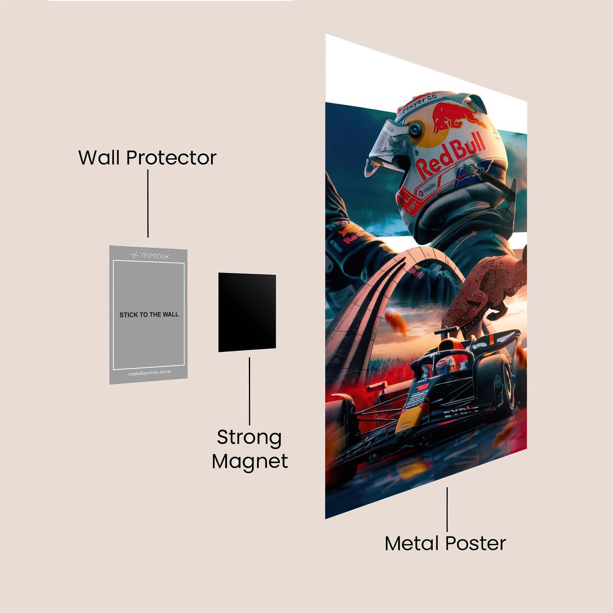 Verstappen Victorious Safe Wall Magnetic / M