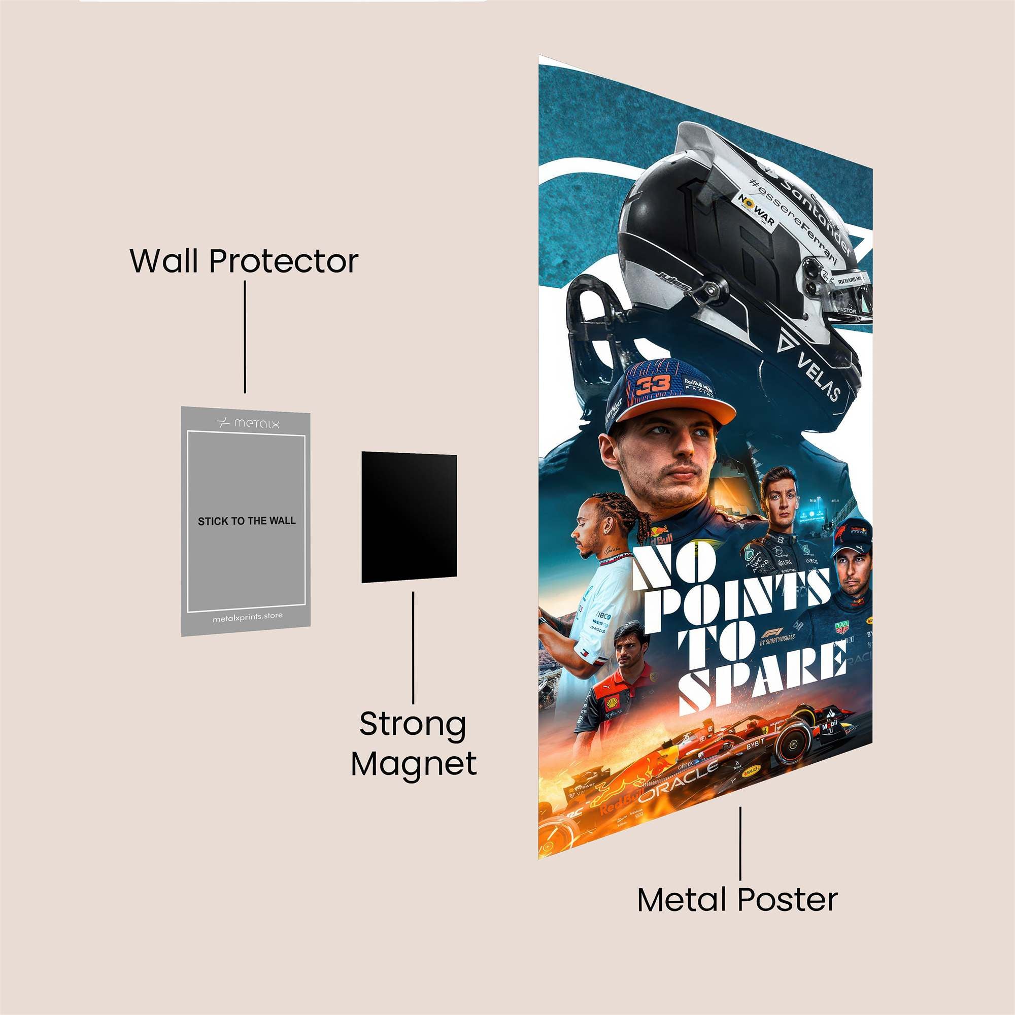 Verstappen Victory Safe Wall Magnetic / M