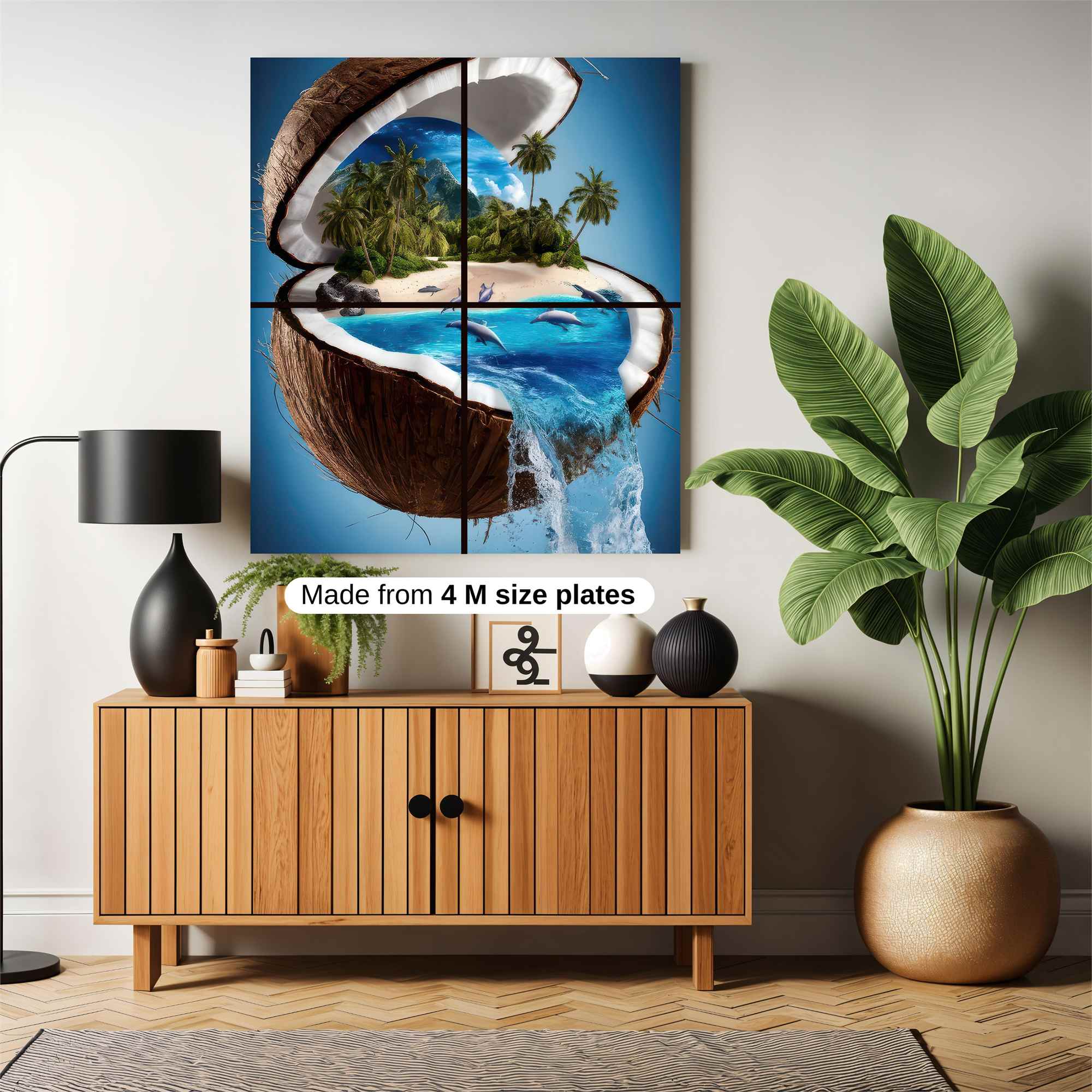 Coconut Paradise Safe Wall Magnetic / M