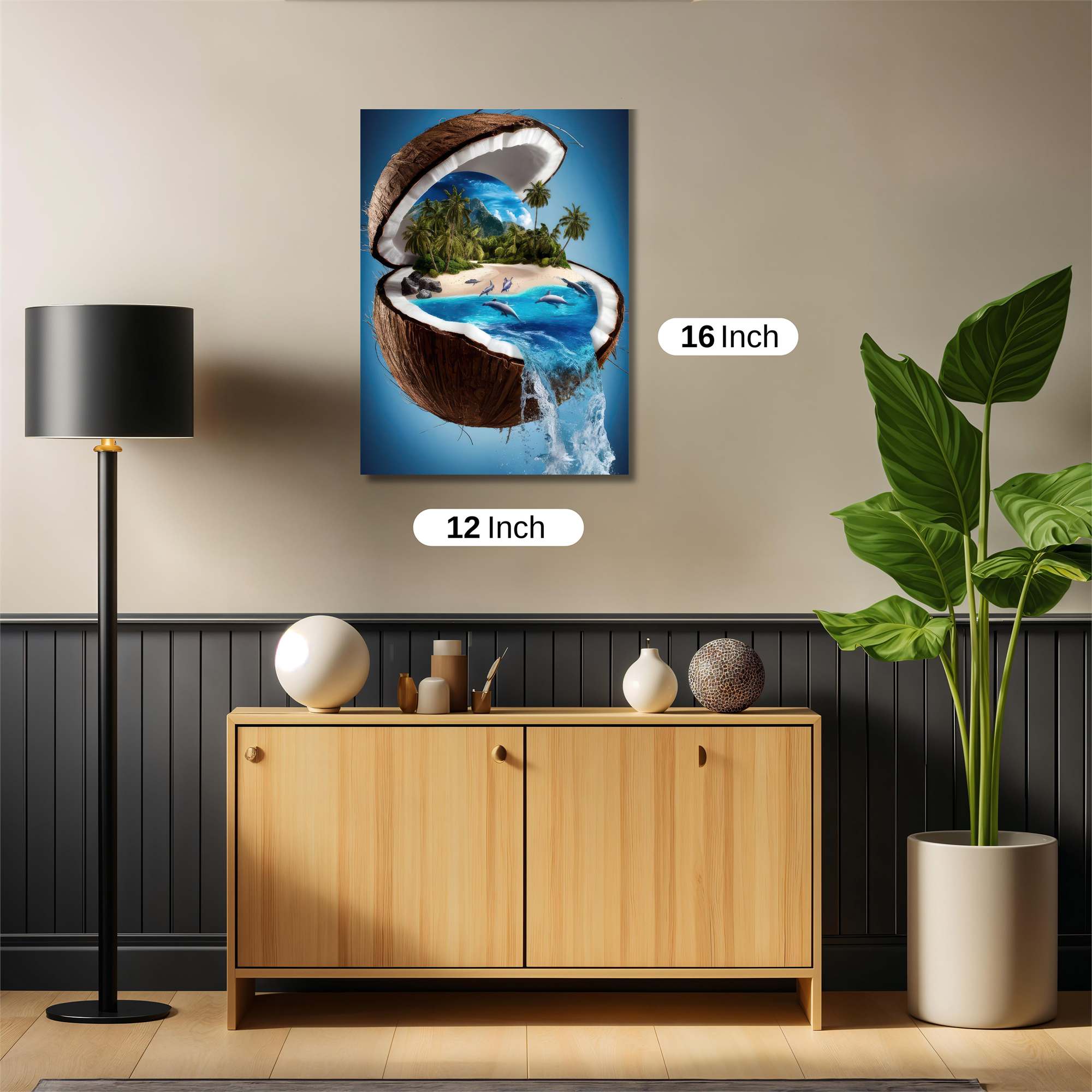 Coconut Paradise Safe Wall Magnetic / M