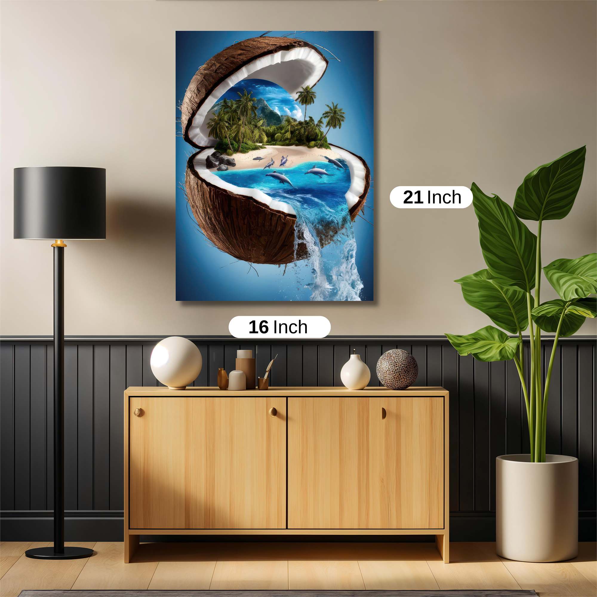 Coconut Paradise Safe Wall Magnetic / M