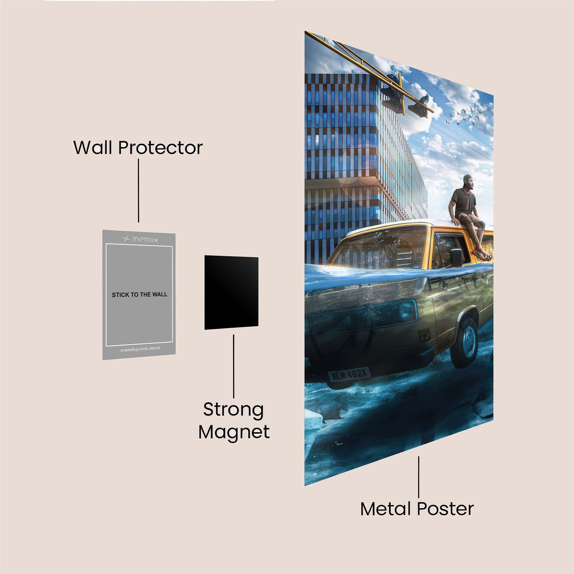 Flooded Serenity Safe Wall Magnetic / M