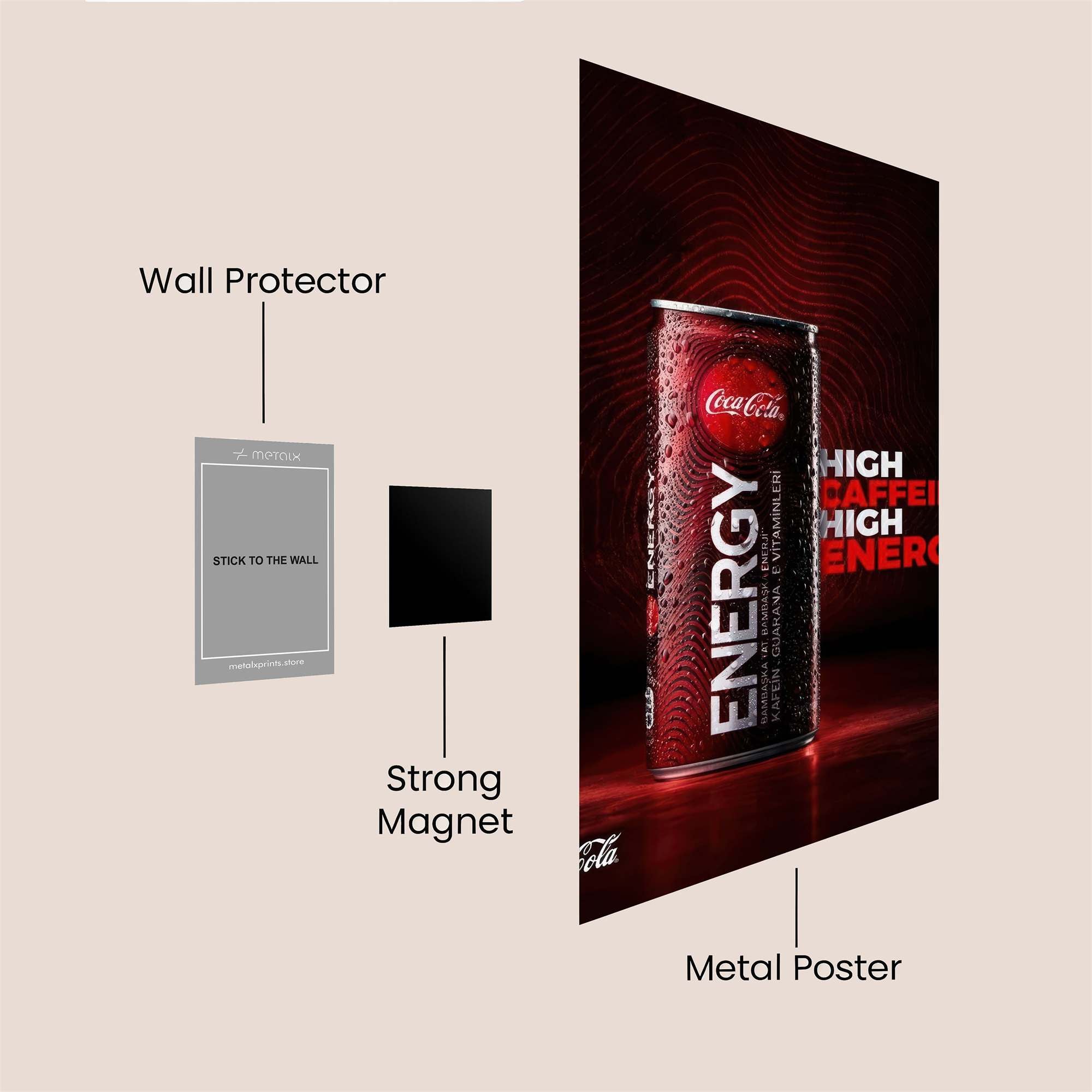 Coca-Cola Intensity Safe Wall Magnetic / M