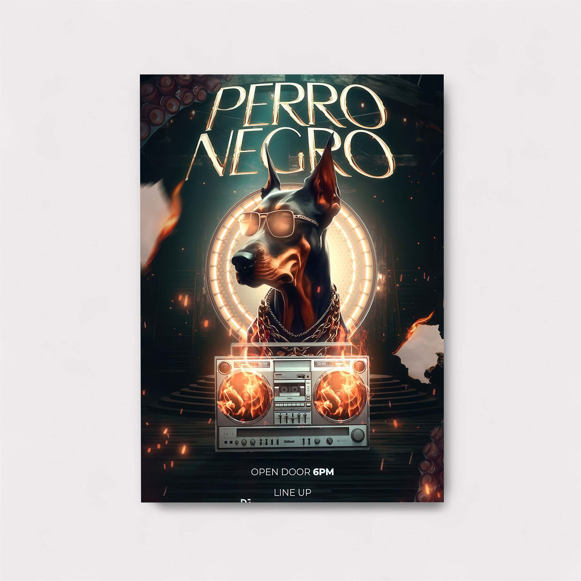 Perro Fiery Safe Wall Magnetic / M